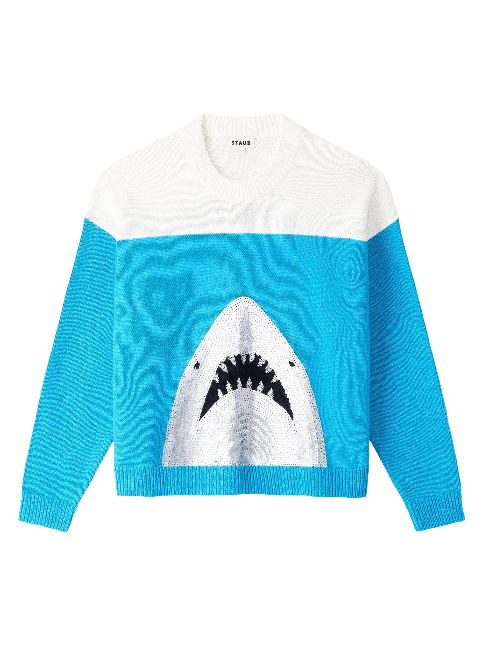 Staud Women's Reya Sequined Great White Knit Sweater - Great White