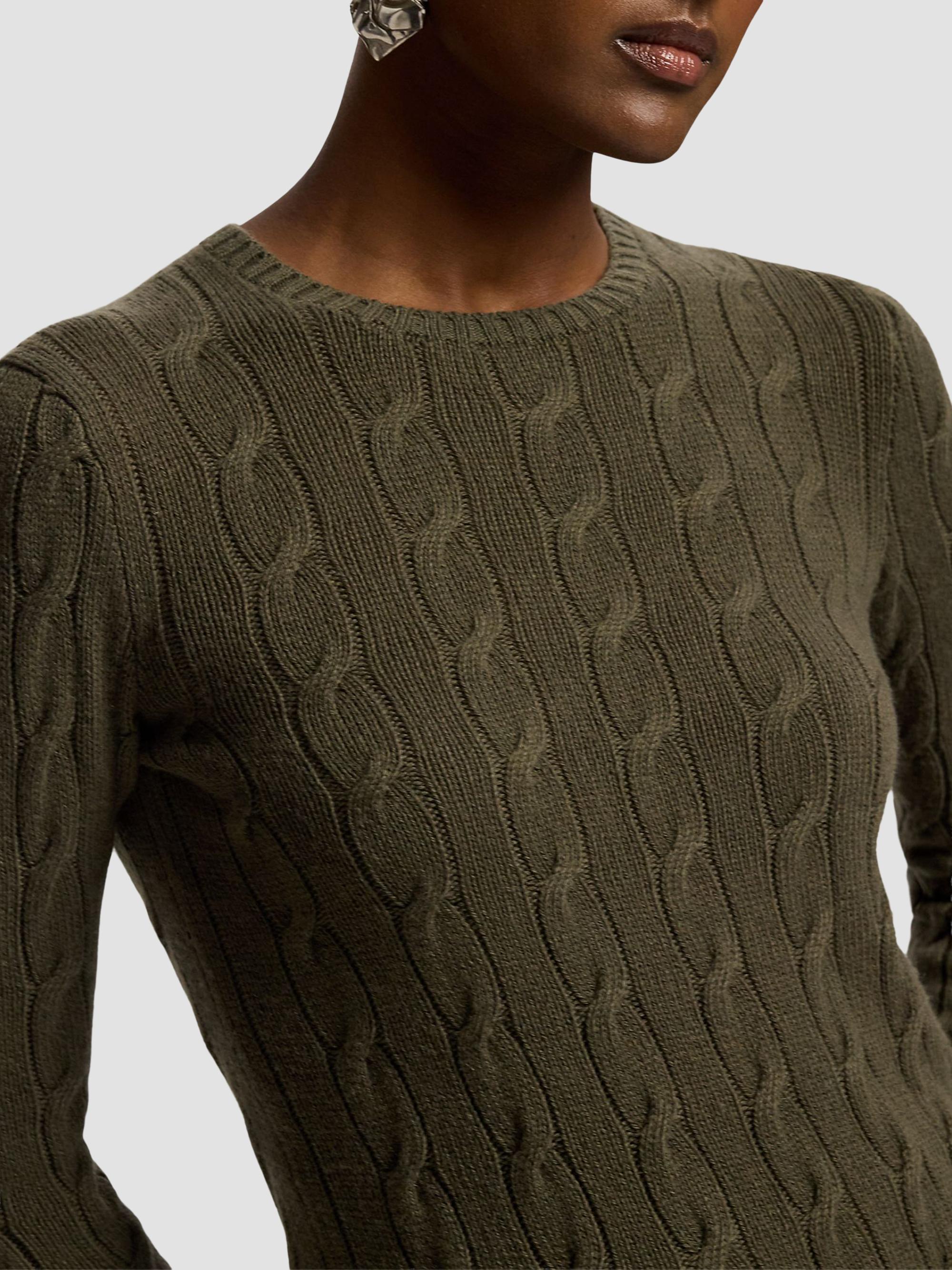 Ralph Lauren Collection Women's Cable-Knit Cashmere Crewneck Sweater - Cypress | Thumbnail 4