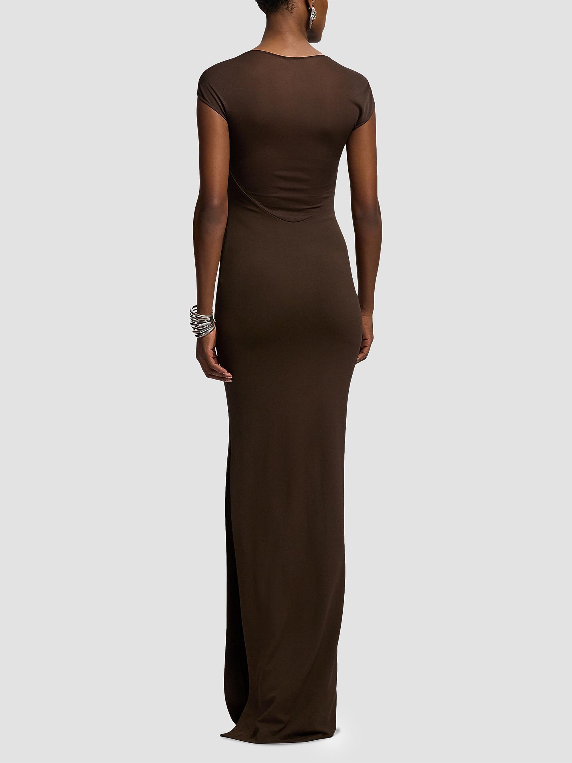 Ralph Lauren Collection Women's Waverly Matte Jersey Body-Con Gown - Sycamore | Thumbnail 5