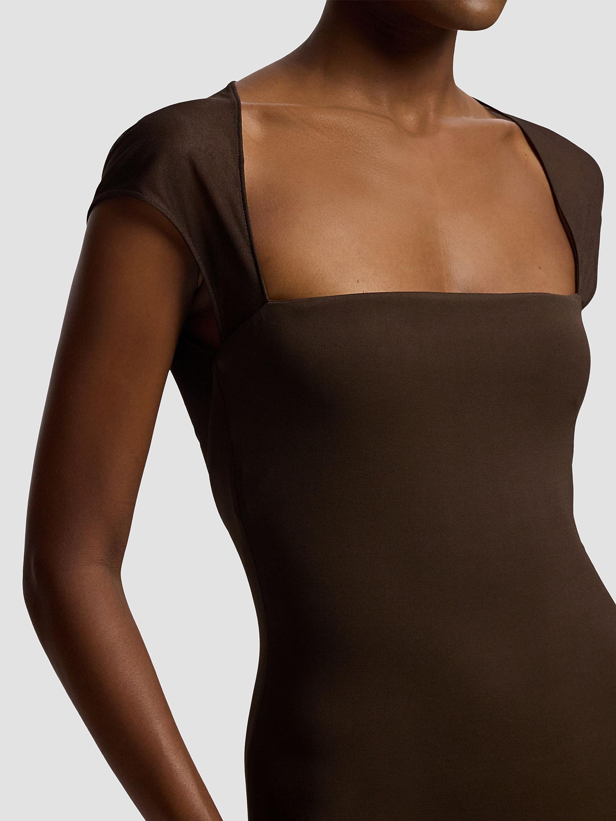 Ralph Lauren Collection Women's Waverly Matte Jersey Body-Con Gown - Sycamore | Thumbnail 6