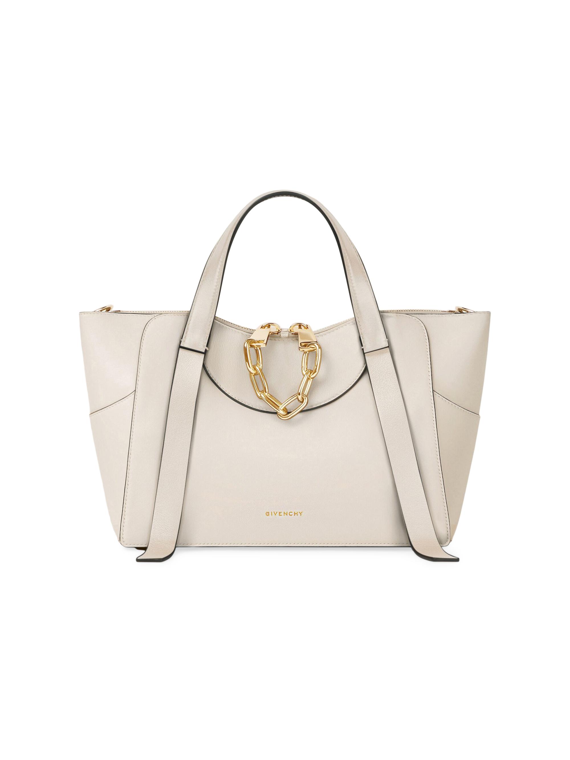Givenchy Women's The Snatch  Top Handle Bag in Grained Leather - Cream