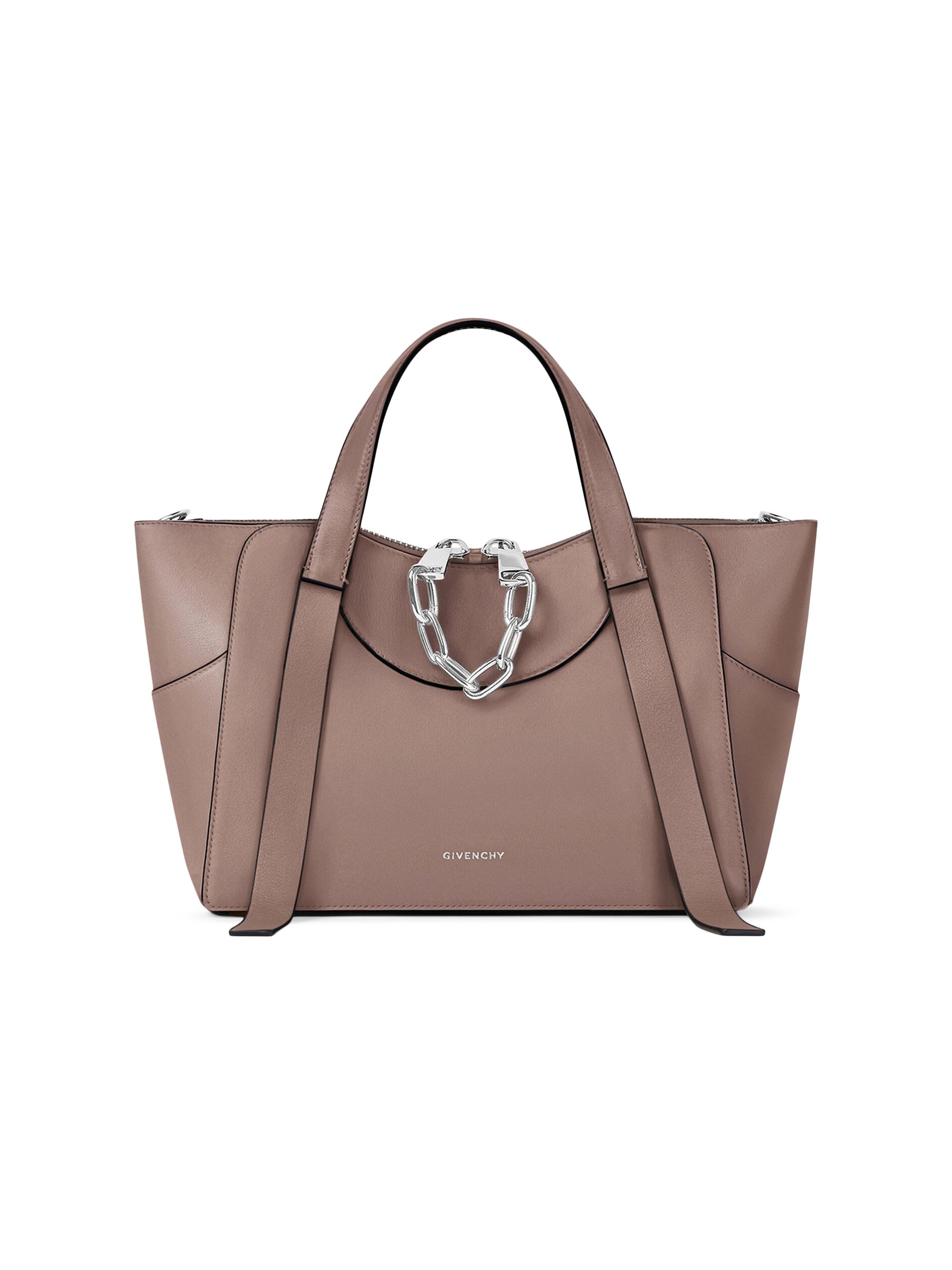 Givenchy Women's  Snatch Top Handle Bag in Grained Leather - Taupe