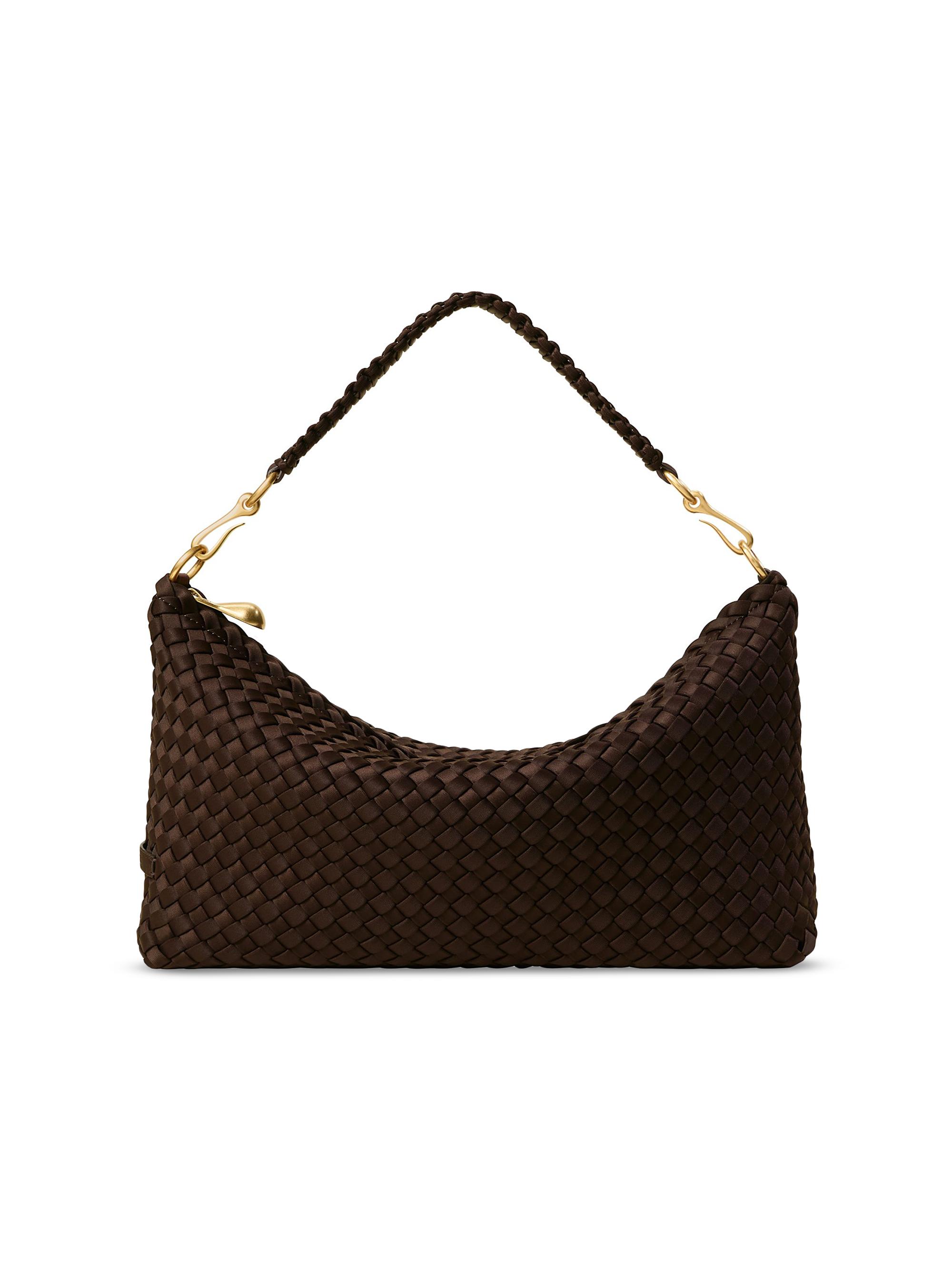 Naghedi Women's Porto  Half-Moon Shoulder Bag - Chocolate