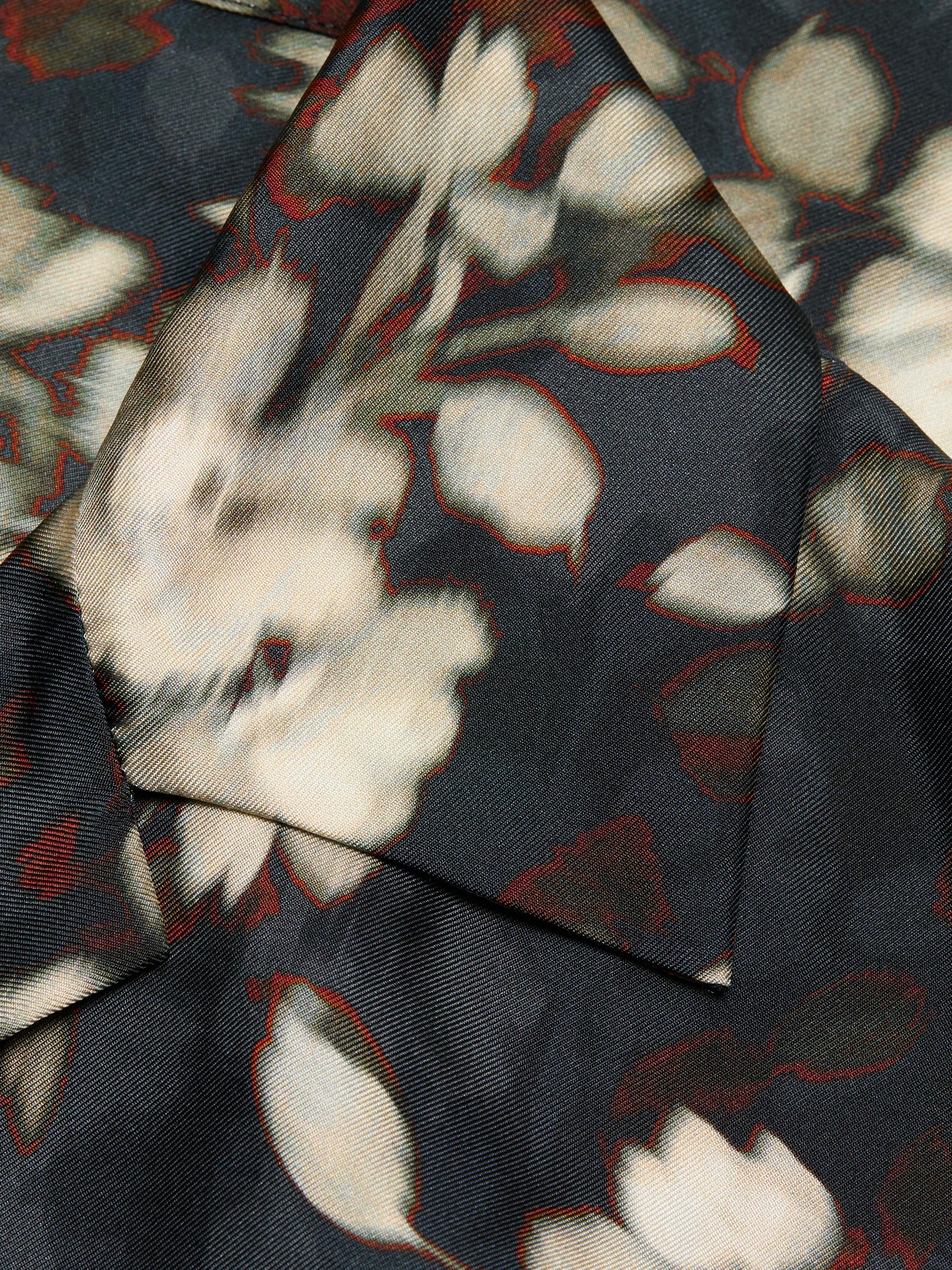 SIMKHAI Men's Casper Floral Silk Shirt - Floral Print | Thumbnail 7