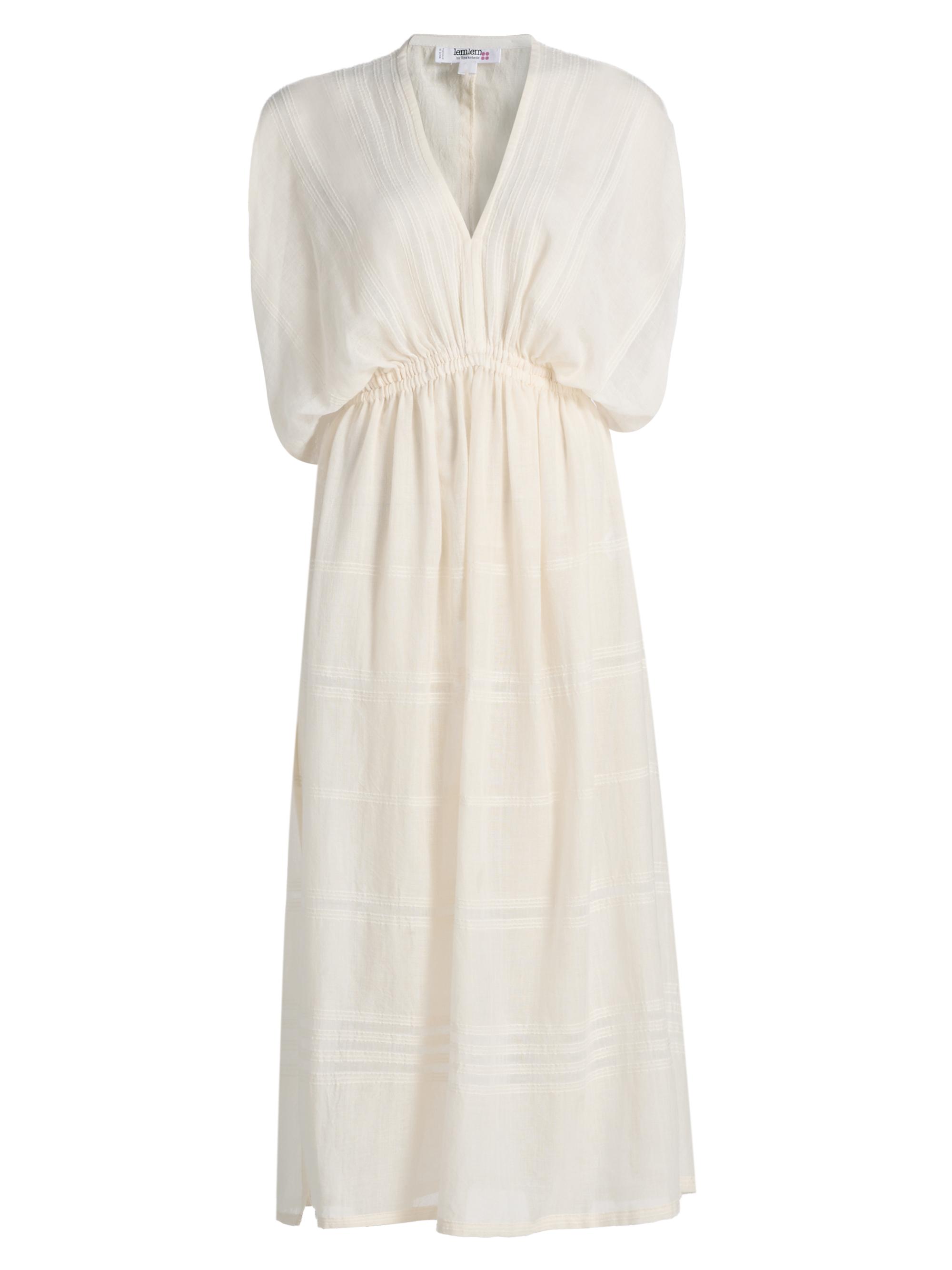 lemlem Women's Leila Striped Cotton Midi-Dress - Lacee Cream