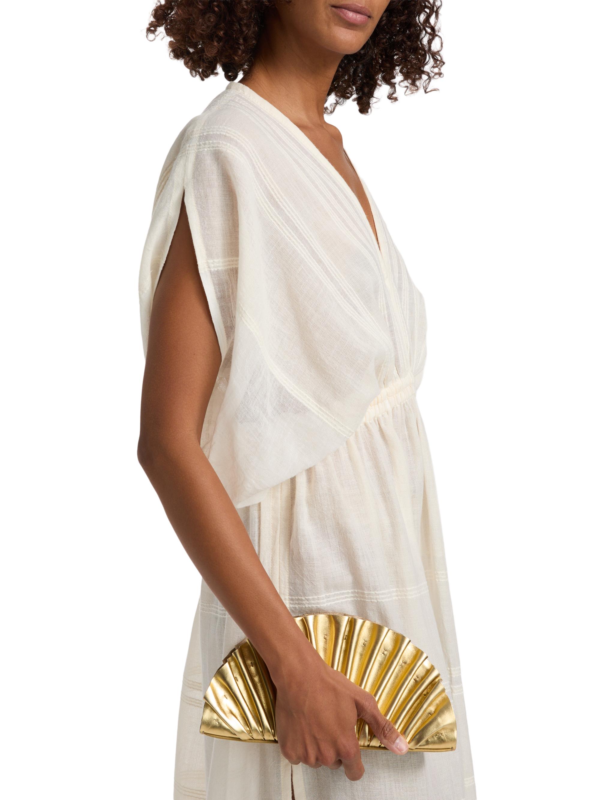 lemlem Women's Leila Striped Cotton Midi-Dress - Lacee Cream | Thumbnail 6