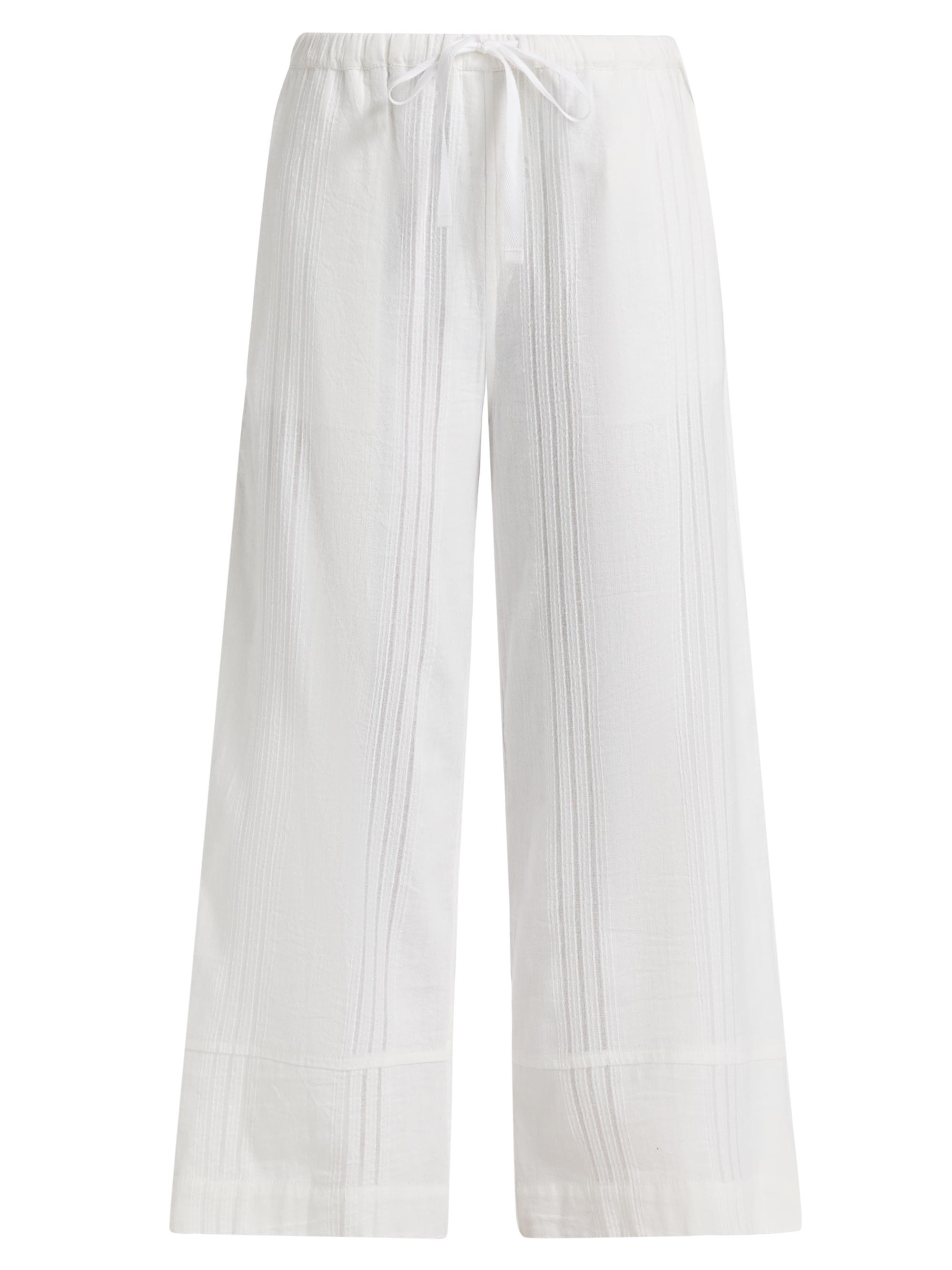 lemlem Women's Desta Cotton Drawstring Pants - Abira White