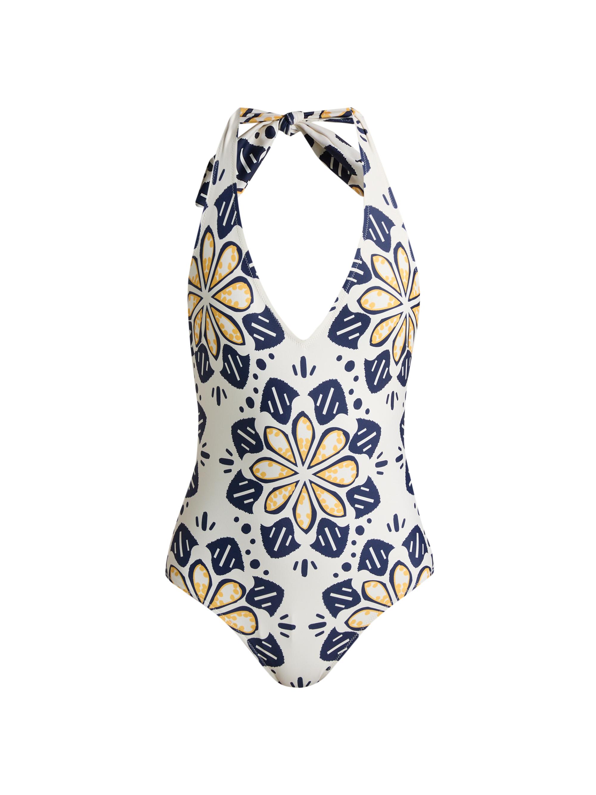 lemlem Women's Lidya Geometric Floral One-Piece Swimsuit - Adey Soleile