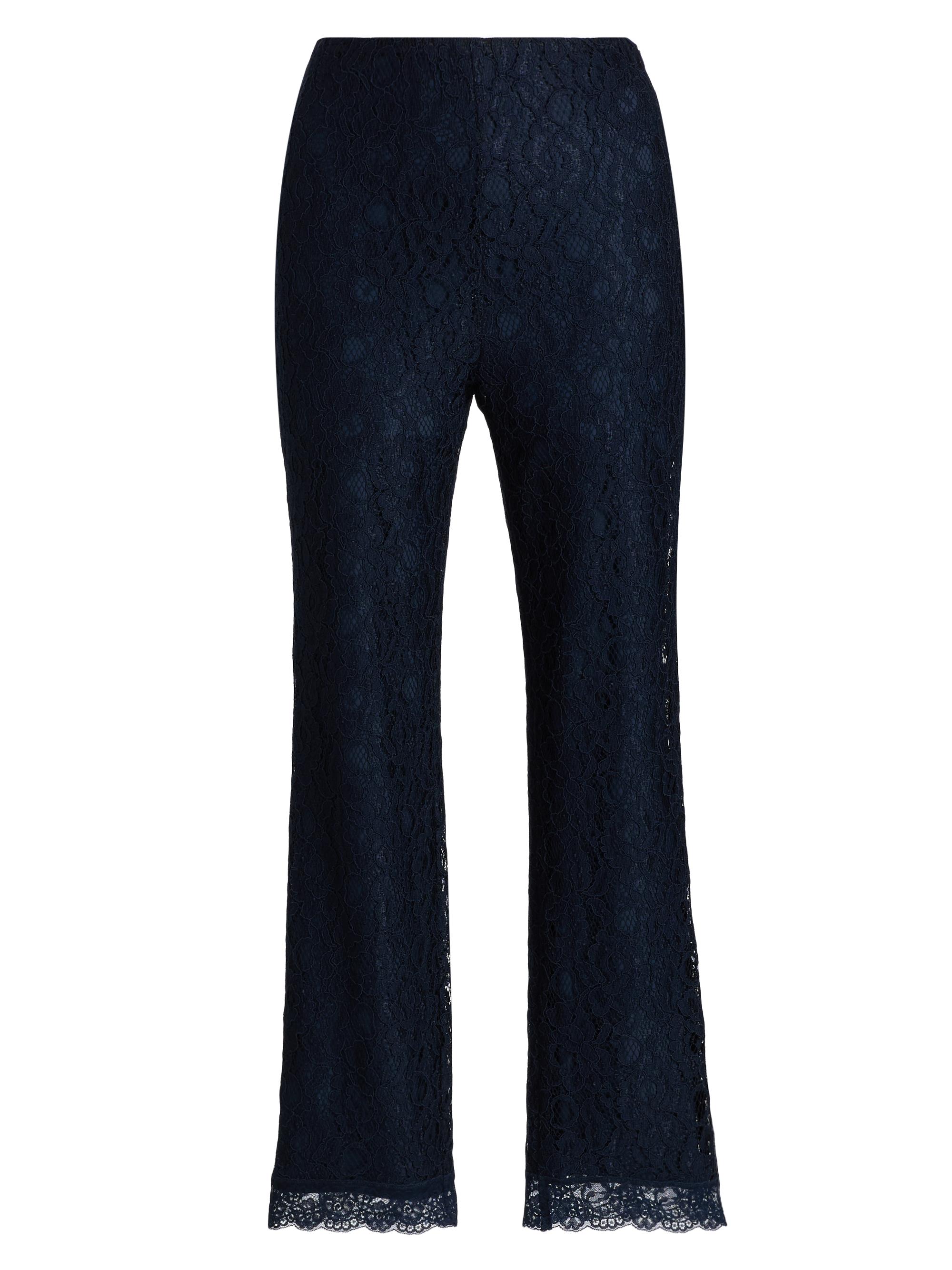 Chiara Boni La Petite Robe Women's Brett Lace Straight-Leg Pants - Dusk Blue