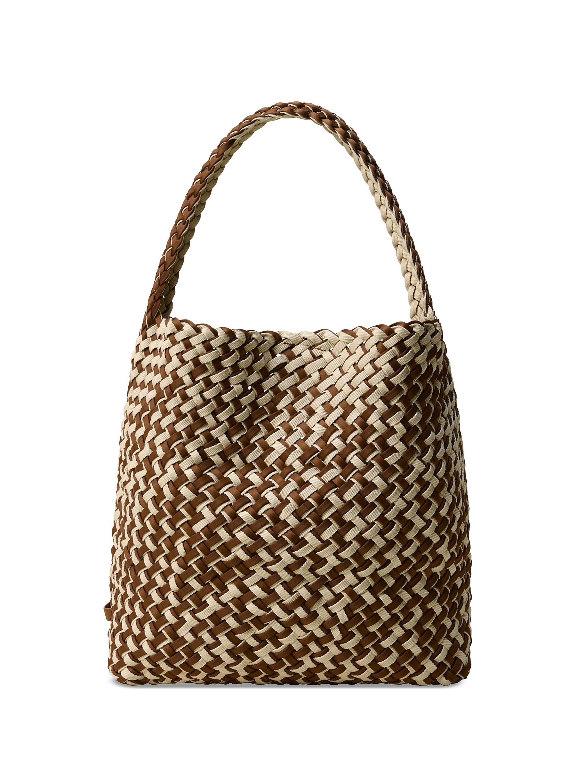 Naghedi Women's Nomad  Double Weave Denim Hobo Shoulder Bag - Carmel