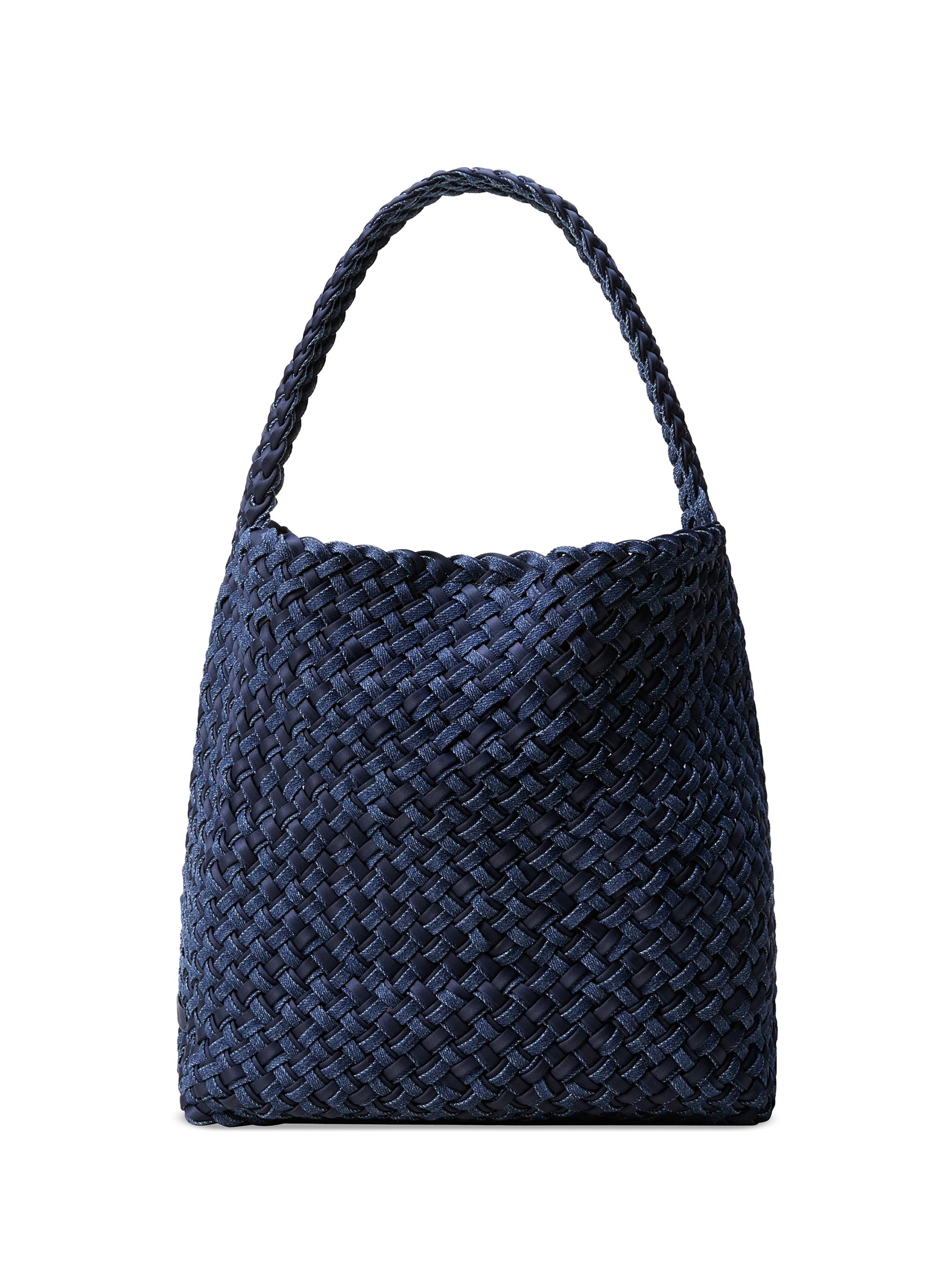 Naghedi Women's Nomad  Double Weave Denim Hobo Shoulder Bag - Indigo