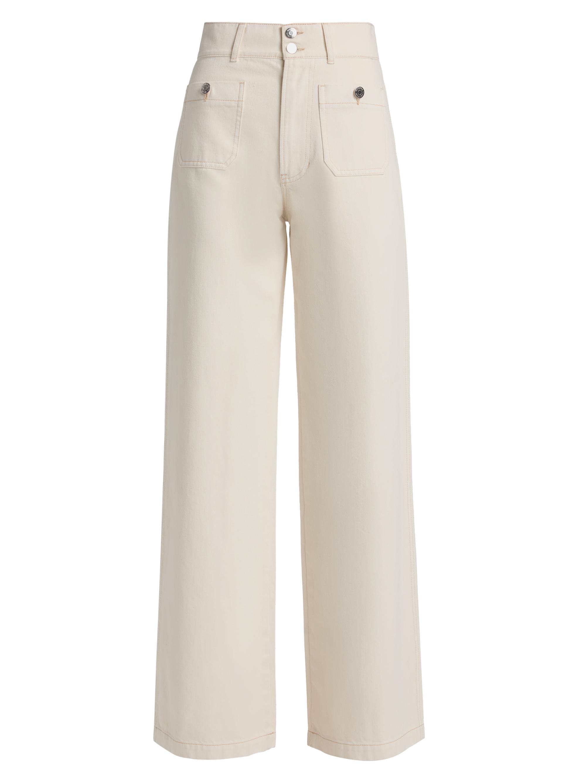 Veronica Beard Taylor Cotton High-Rise Wide-Leg Jeans | Saks Fifth