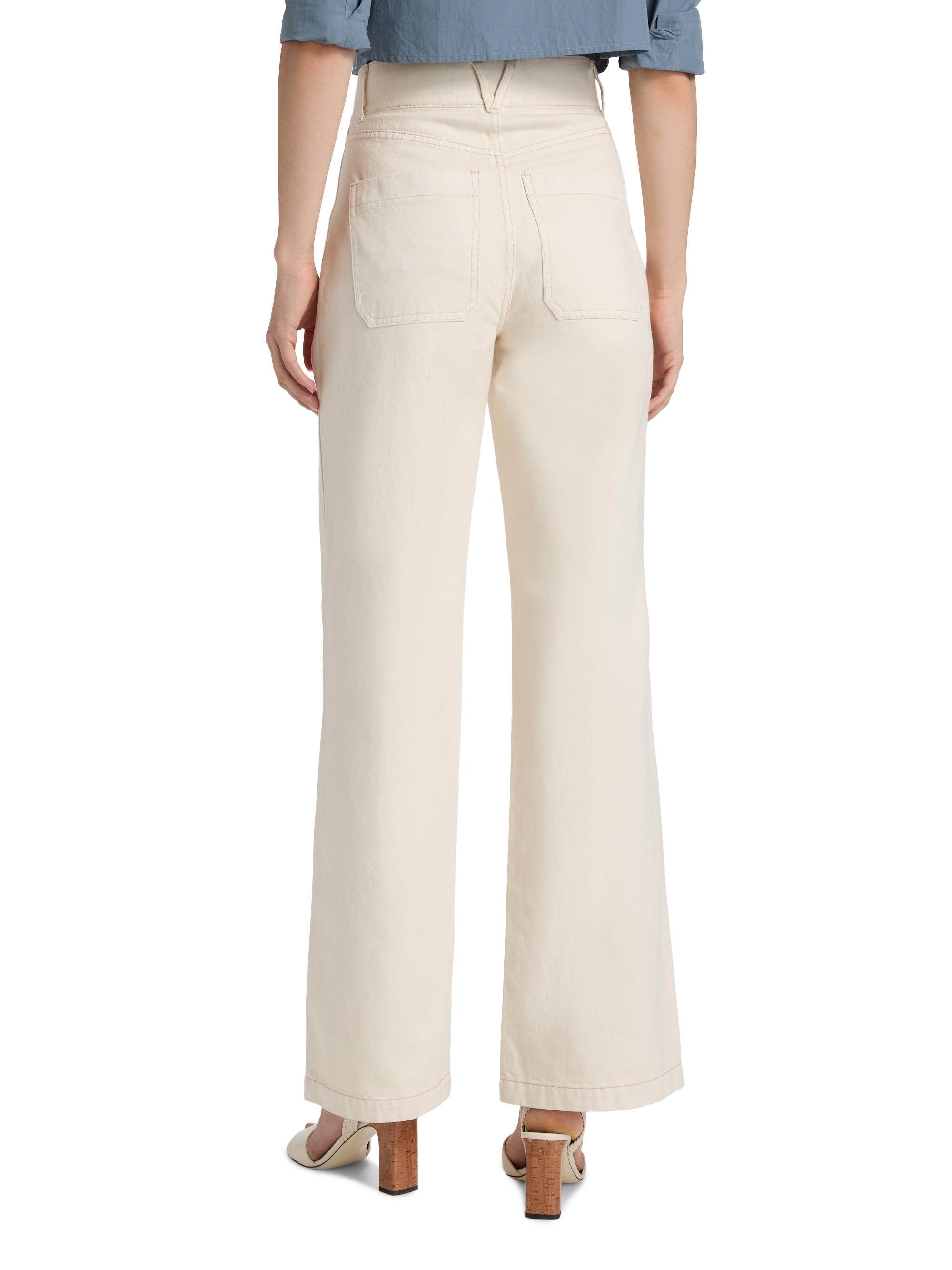 Veronica Beard Taylor Cotton High-Rise Wide-Leg Jeans | Saks Fifth