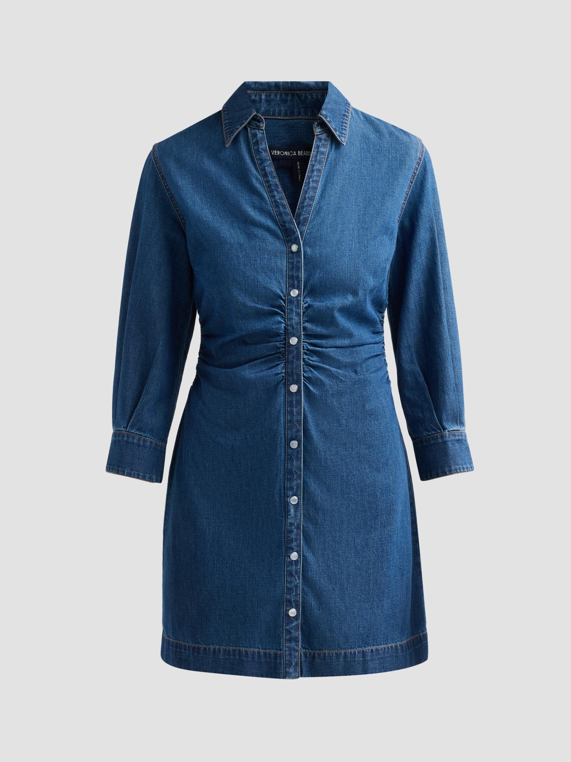 veronica beard dulce denim midi dress Veronica Beard Dulce Dress