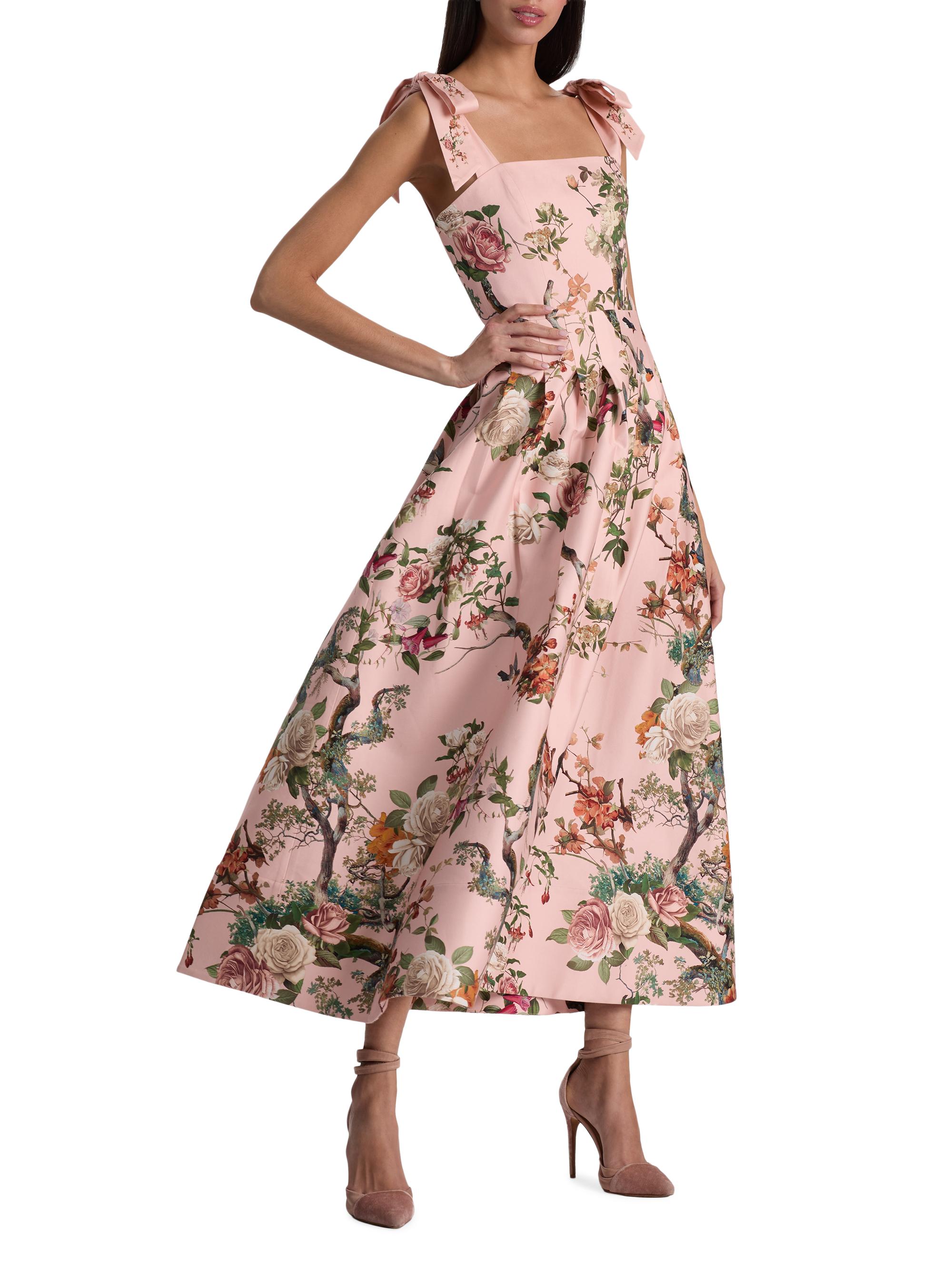 artisanal cream midi dress Handmade Cream Brown Linen Dress – Elegant Splice A-Line Midi