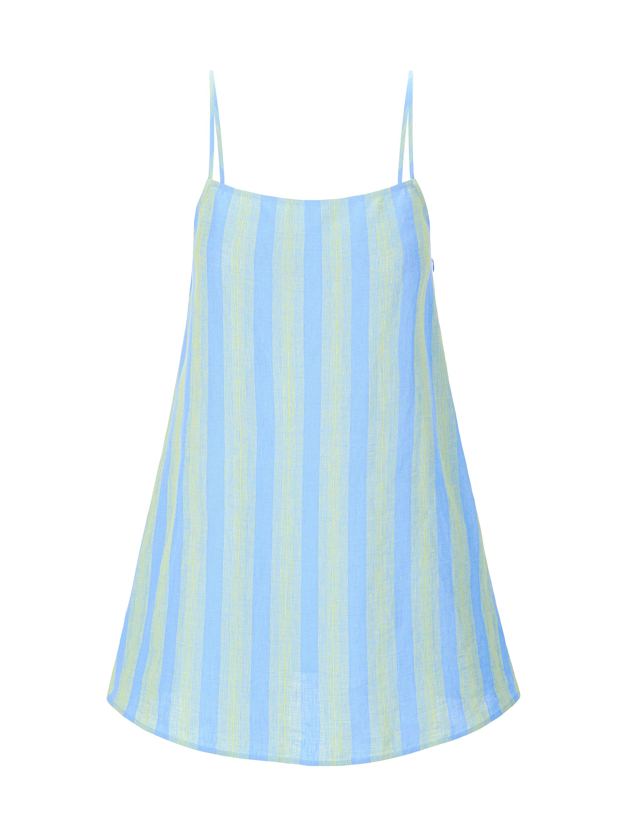 Laura Linen Stripe Minidress