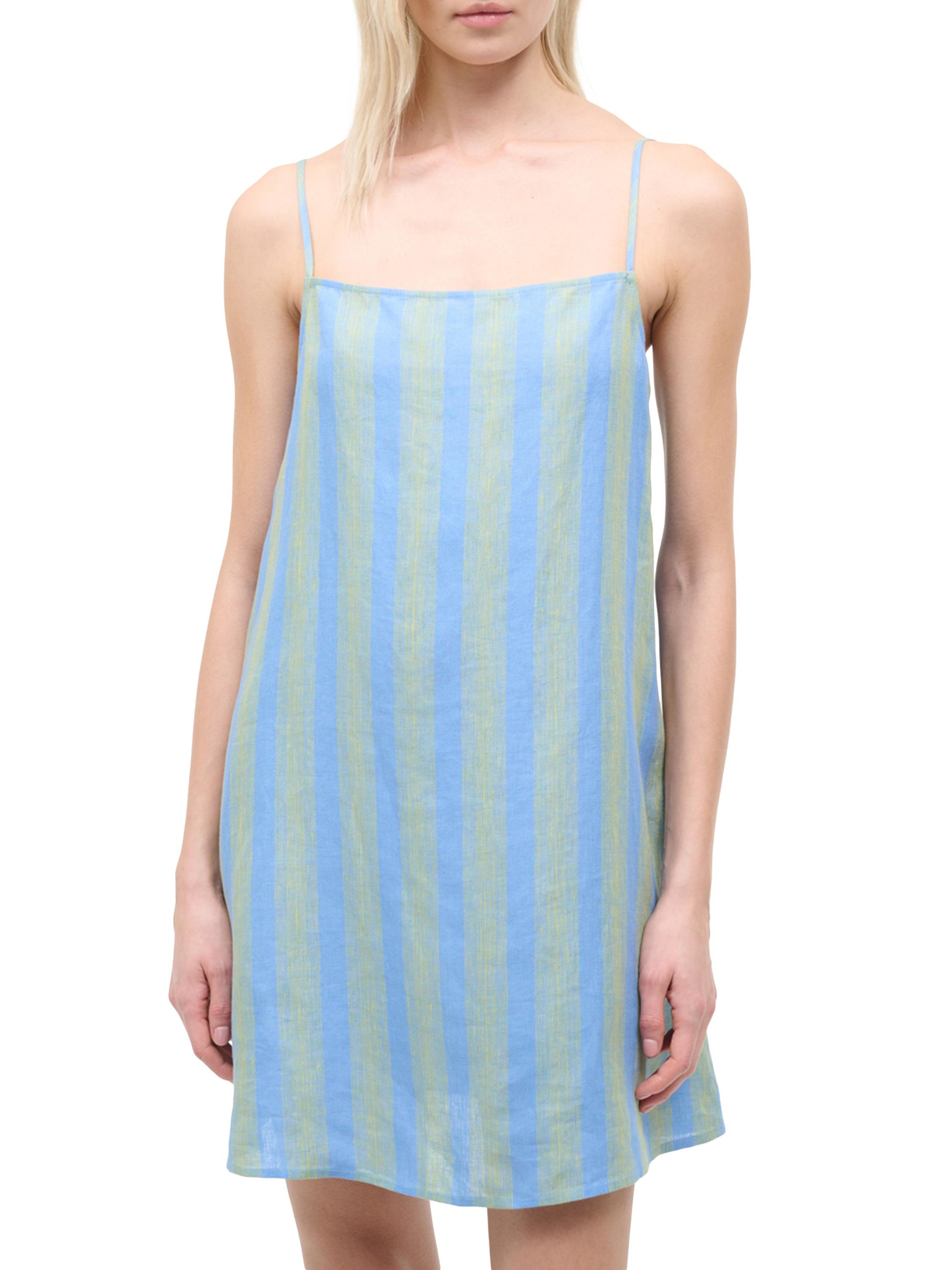 Staud Laura Striped Linen Minidress | Saks Fifth Avenue