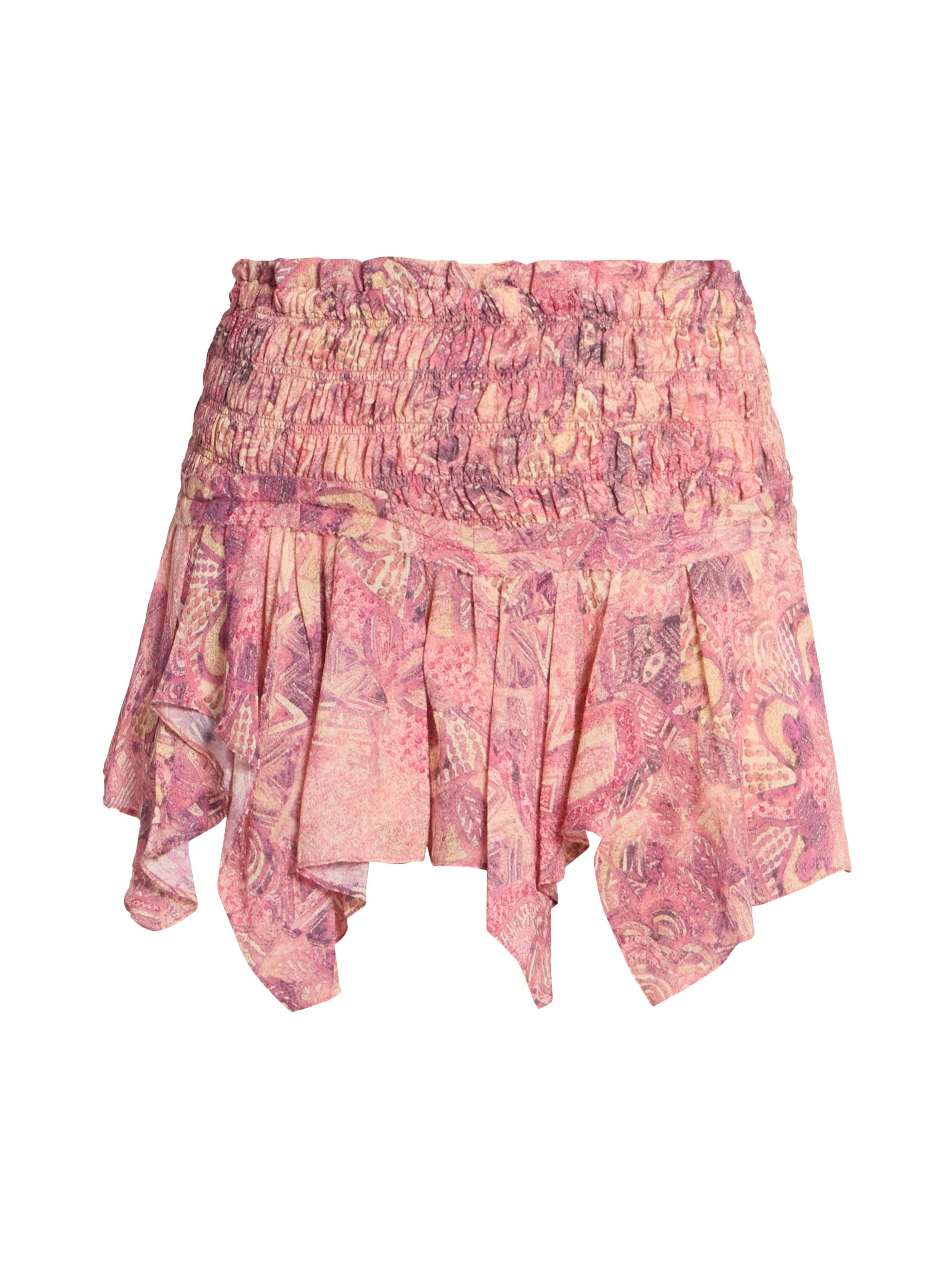 Isabel Marant Women's Ceiva Floral Silk Miniskirt - Pink