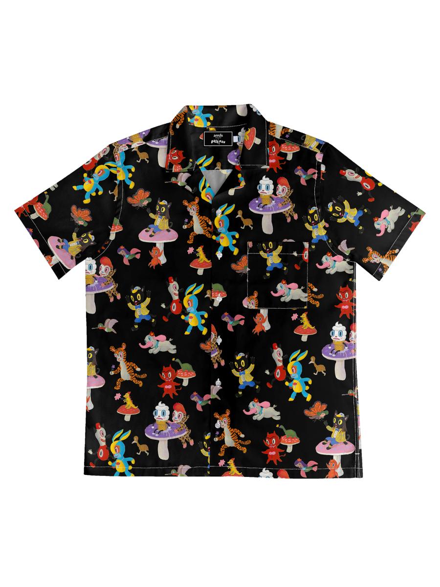 Arrels Barcelona Men's Printed Regular-fit Camp Shirt In Multi