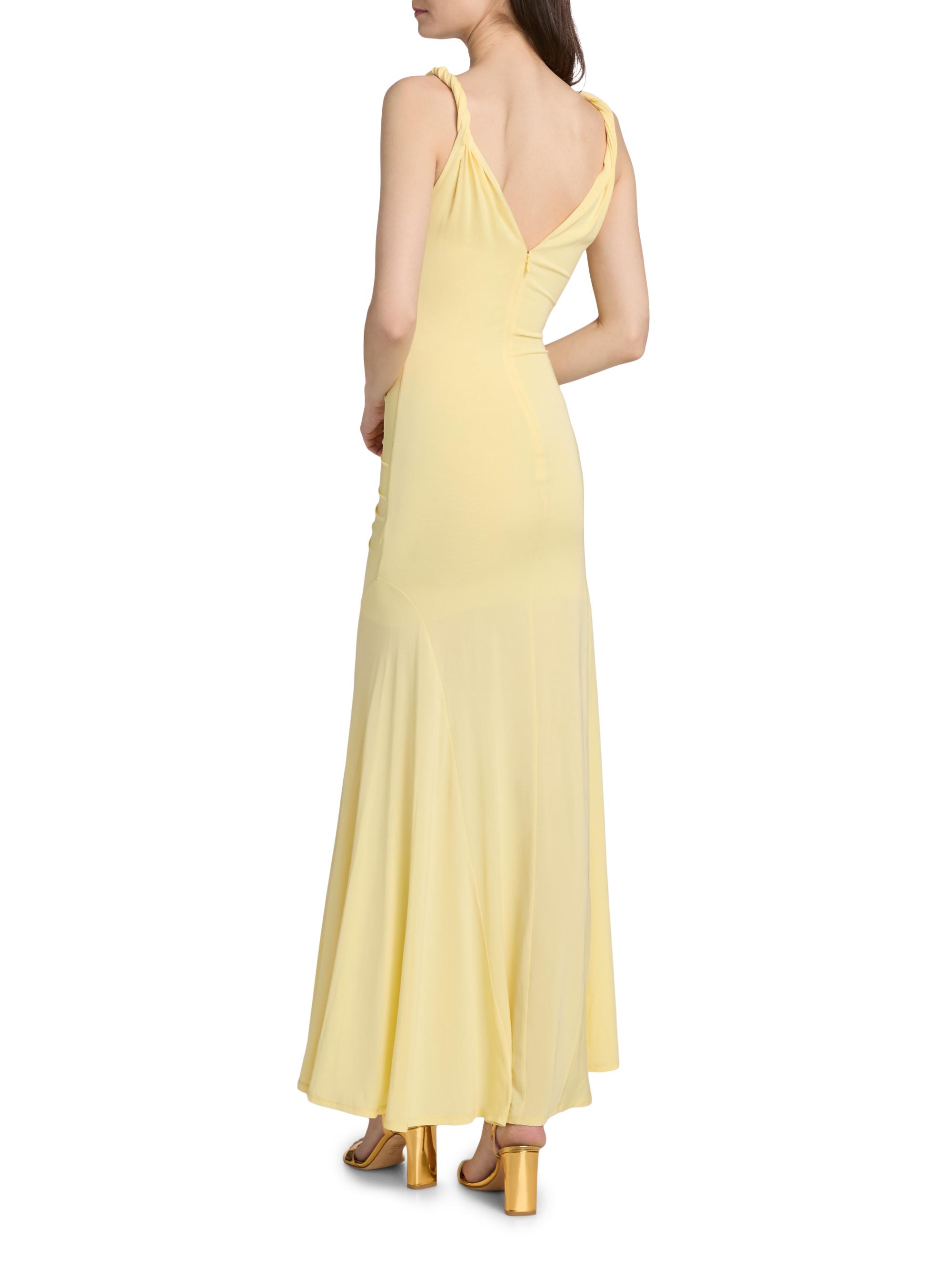 bianca twisted off the shoulder maxi dress Alice + Olivia Bianca Twist Strap Maxi Dress, Size 6