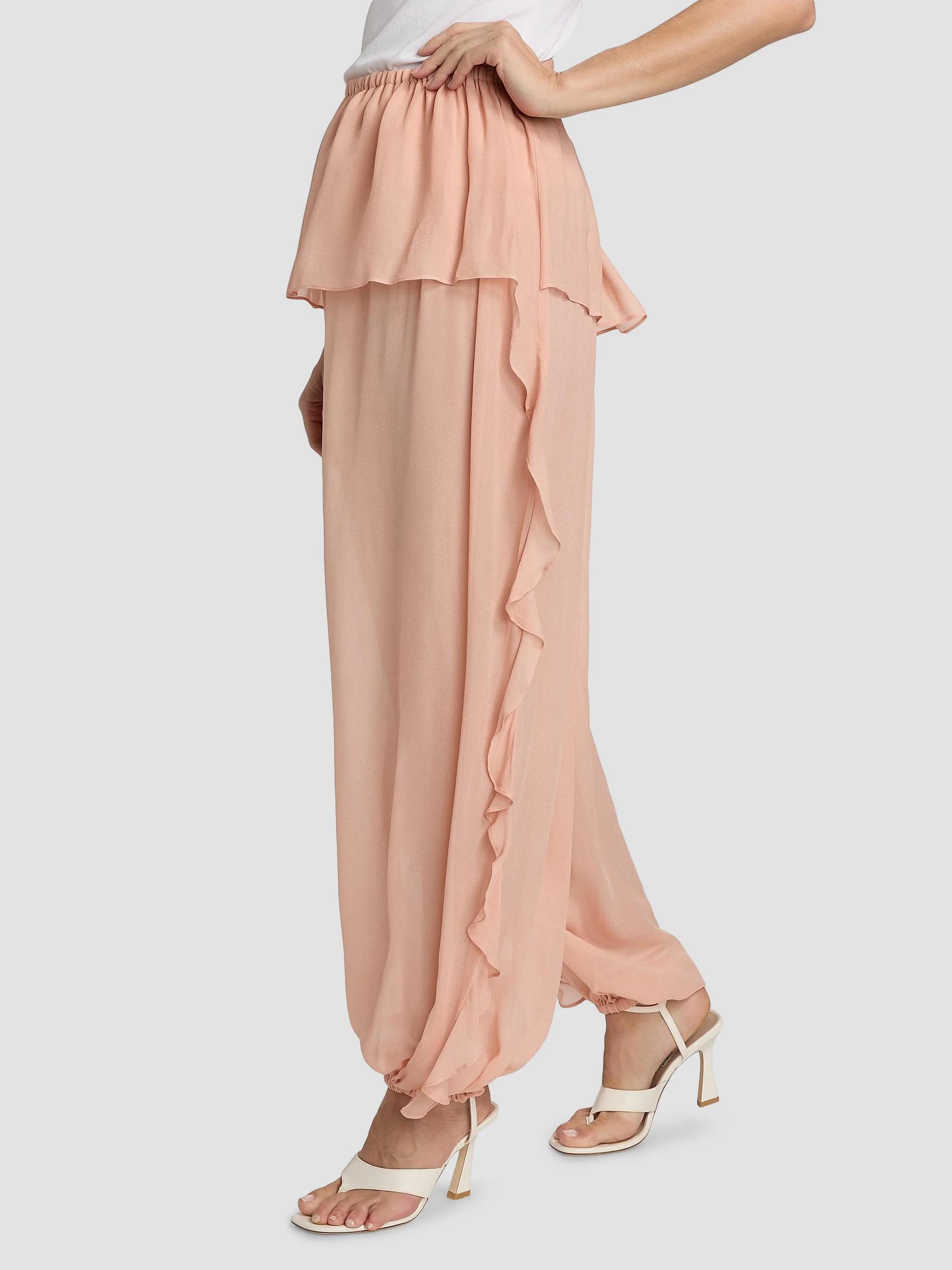 Ronny Kobo Dolly Ruffle Pleated Pants | Saks Fifth Avenue