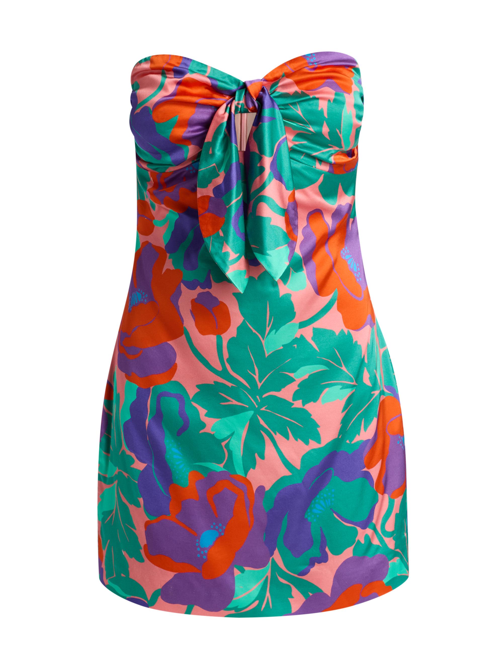 Ramy Brook Women's Orion Dahlia Strapless Minidress - Coral Floral