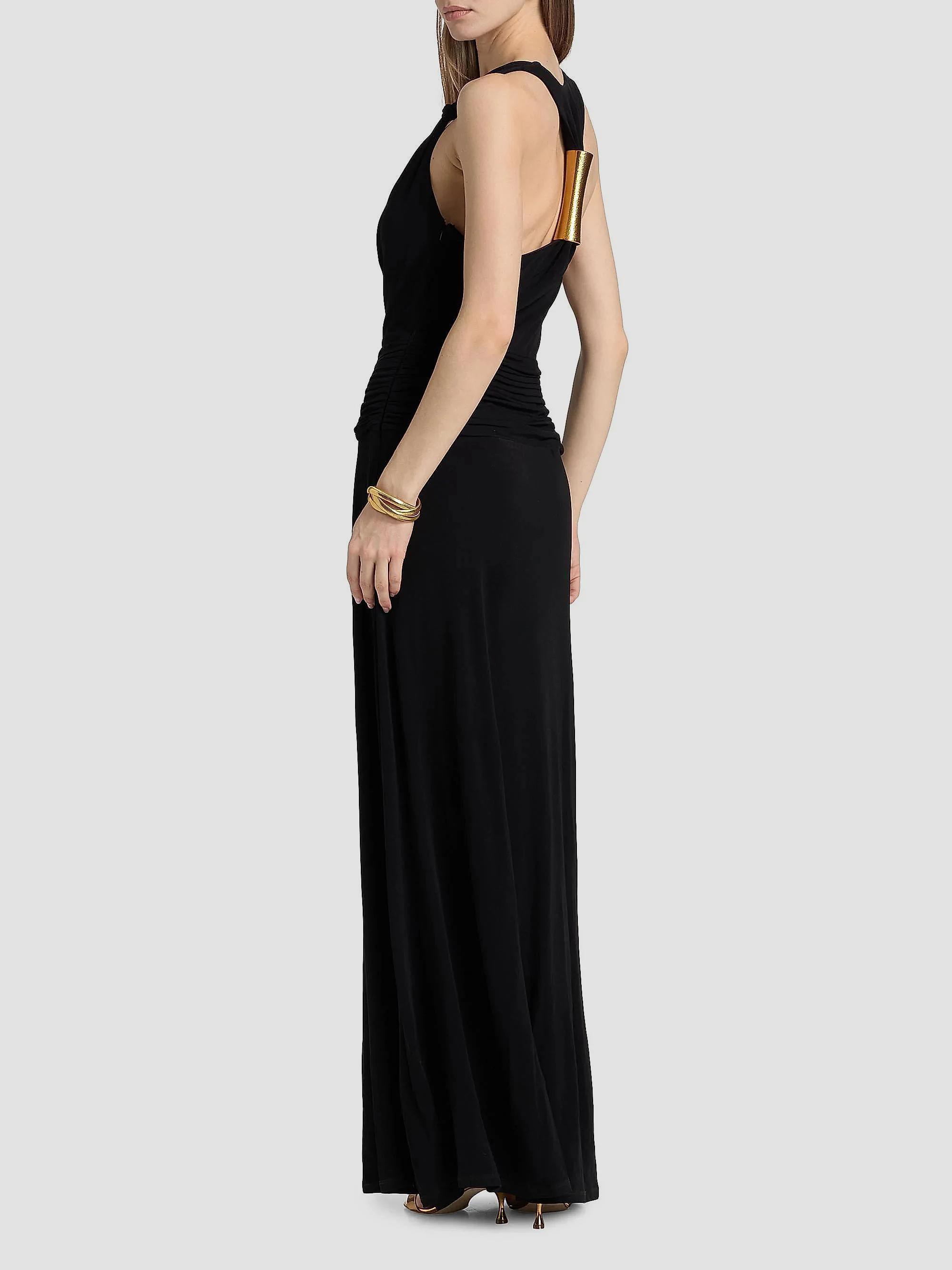 racerback dress formal Ramy Brook Mariah Gown - Black Racerback maxi dress