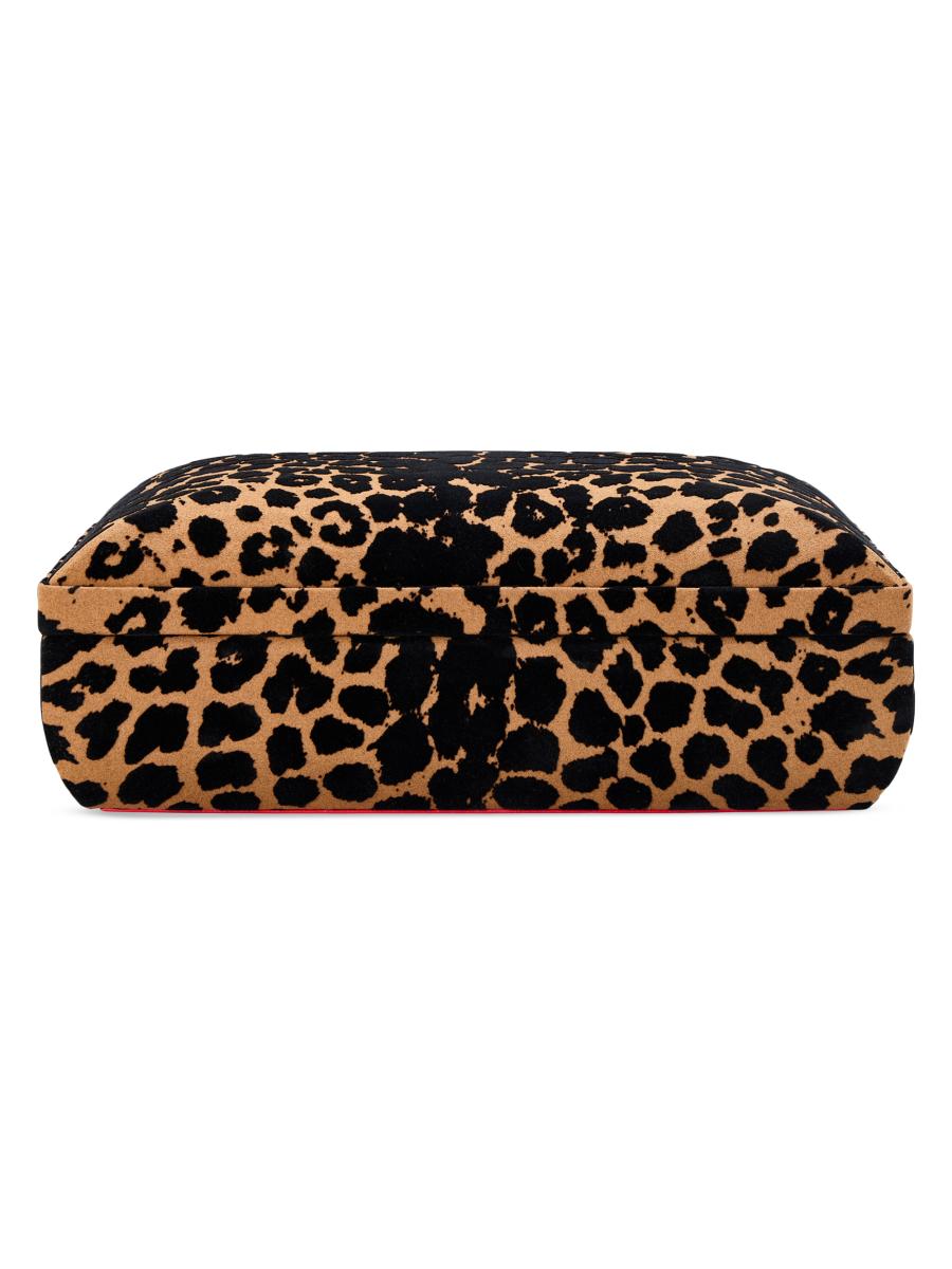 Wolf Designs Savanna Leopard Medium Jewelry Case