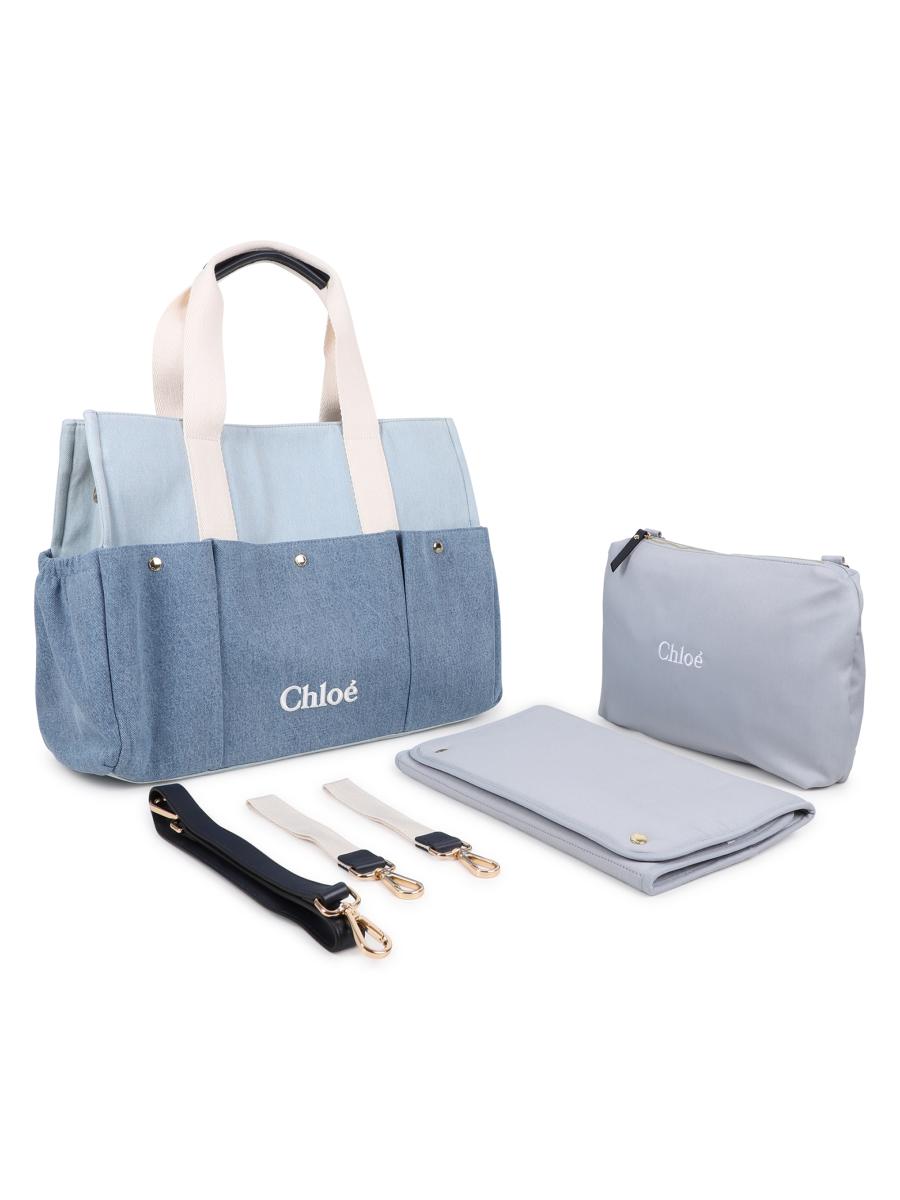 Chloé Two-Toned Logo Changing Bag | Saks Fifth Avenue