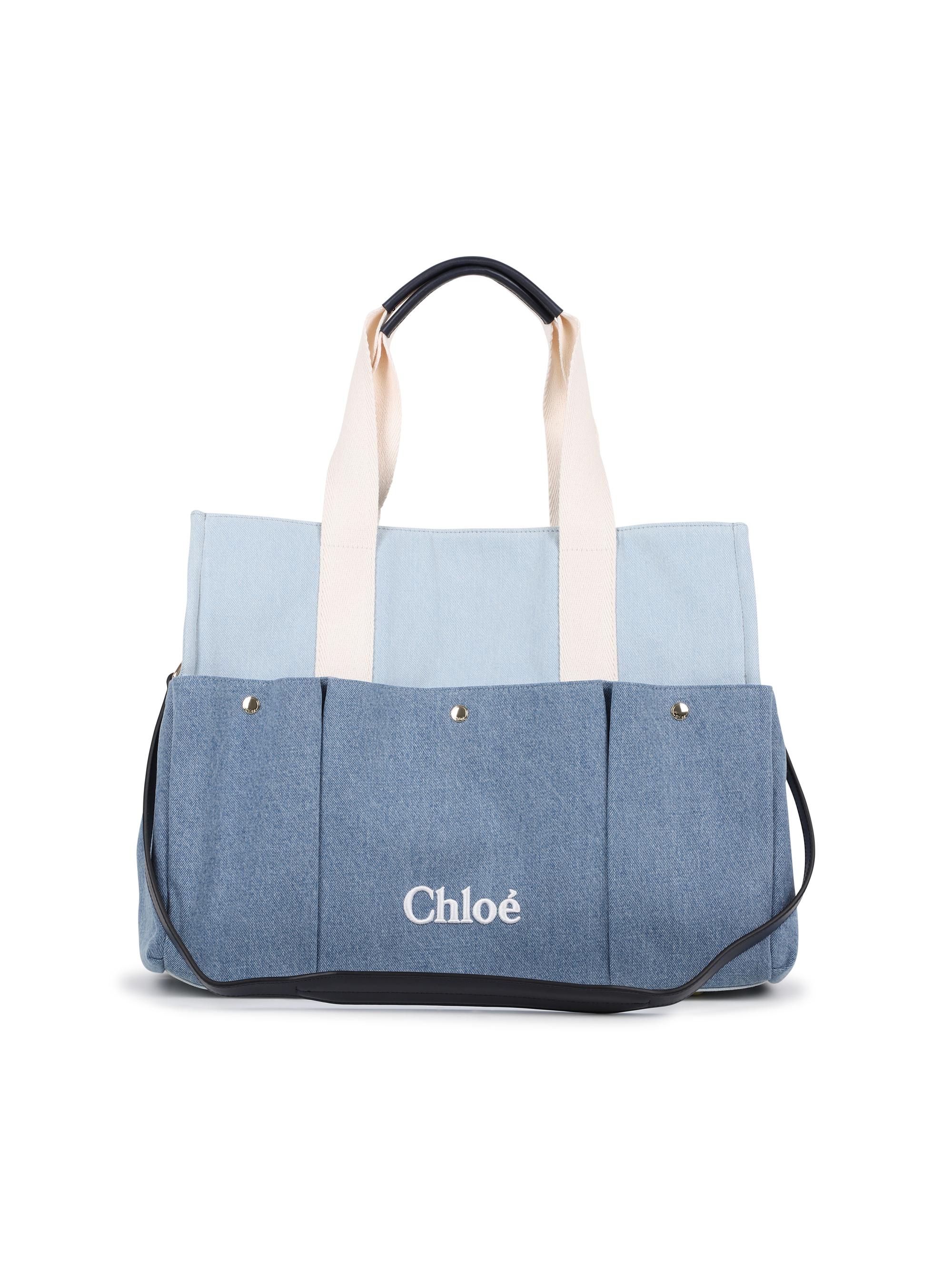 Chloé Two-Toned Logo Changing Bag | Saks Fifth Avenue