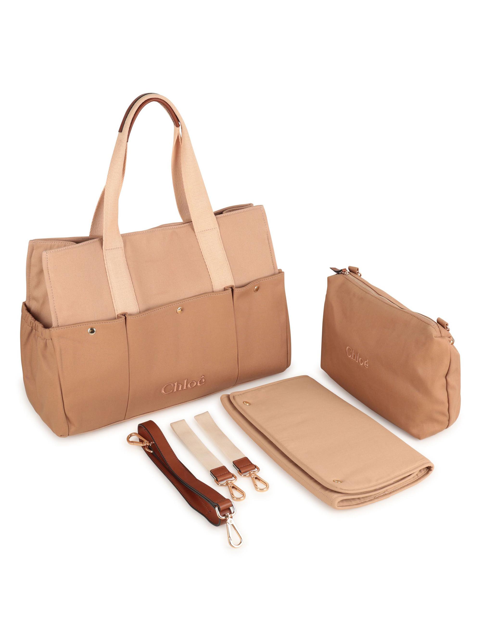 Chloé Canvas Changing Bag - Stone - Women's Bags