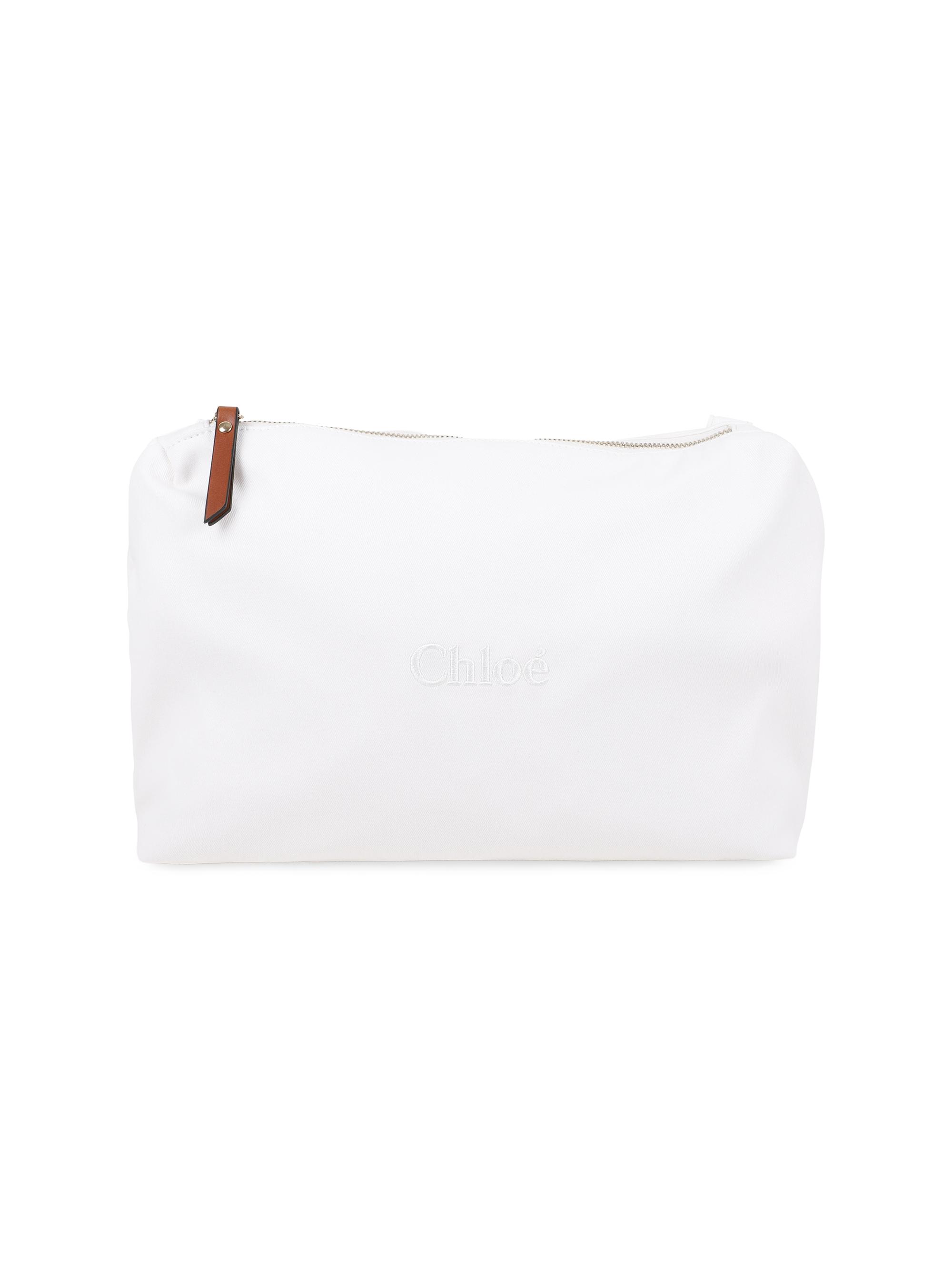 Chloé Logo Jute Changing Bag - Offwhite