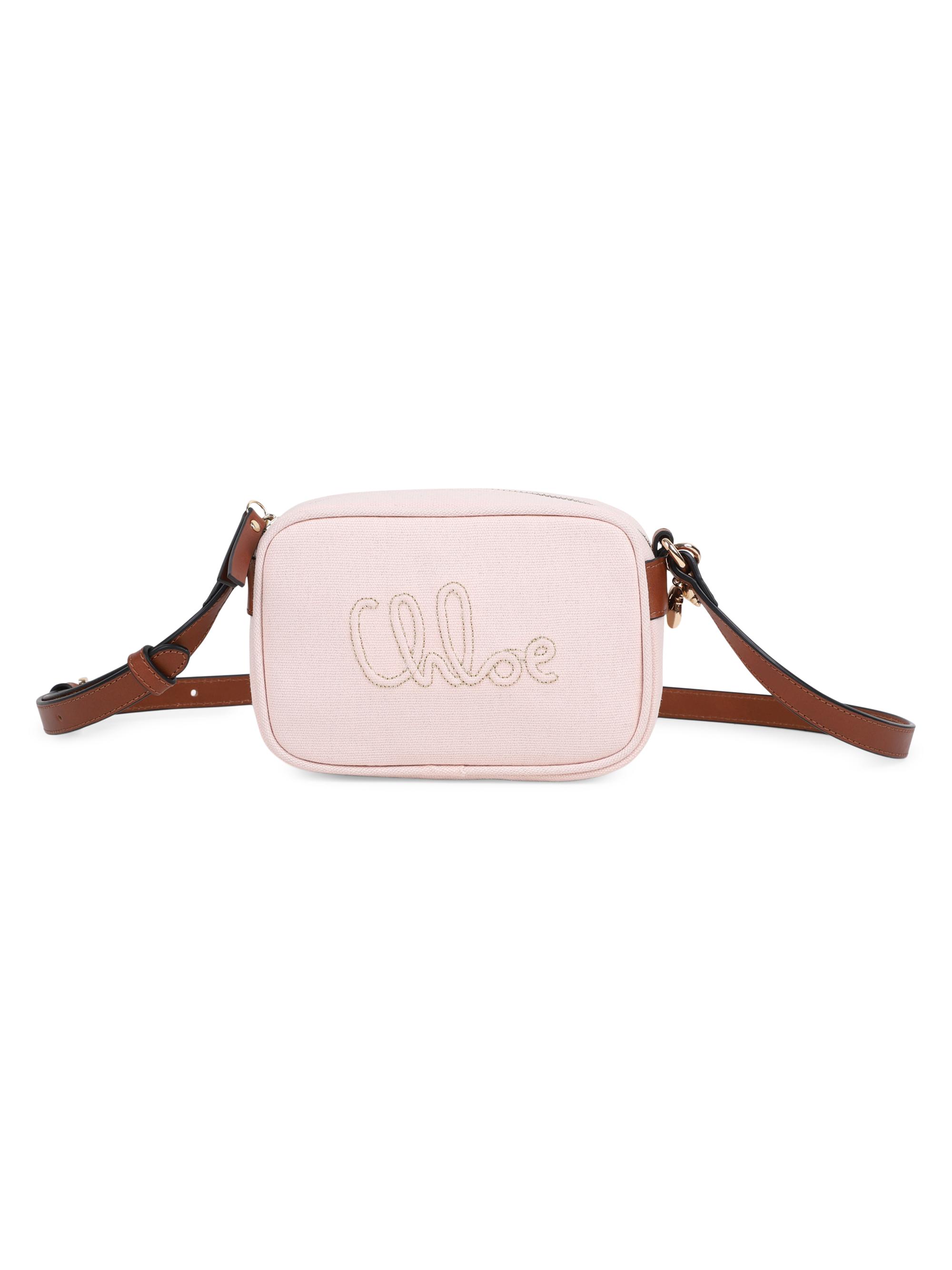 Chloé Girl's Logo Crossbody Bag - Petal Pink
