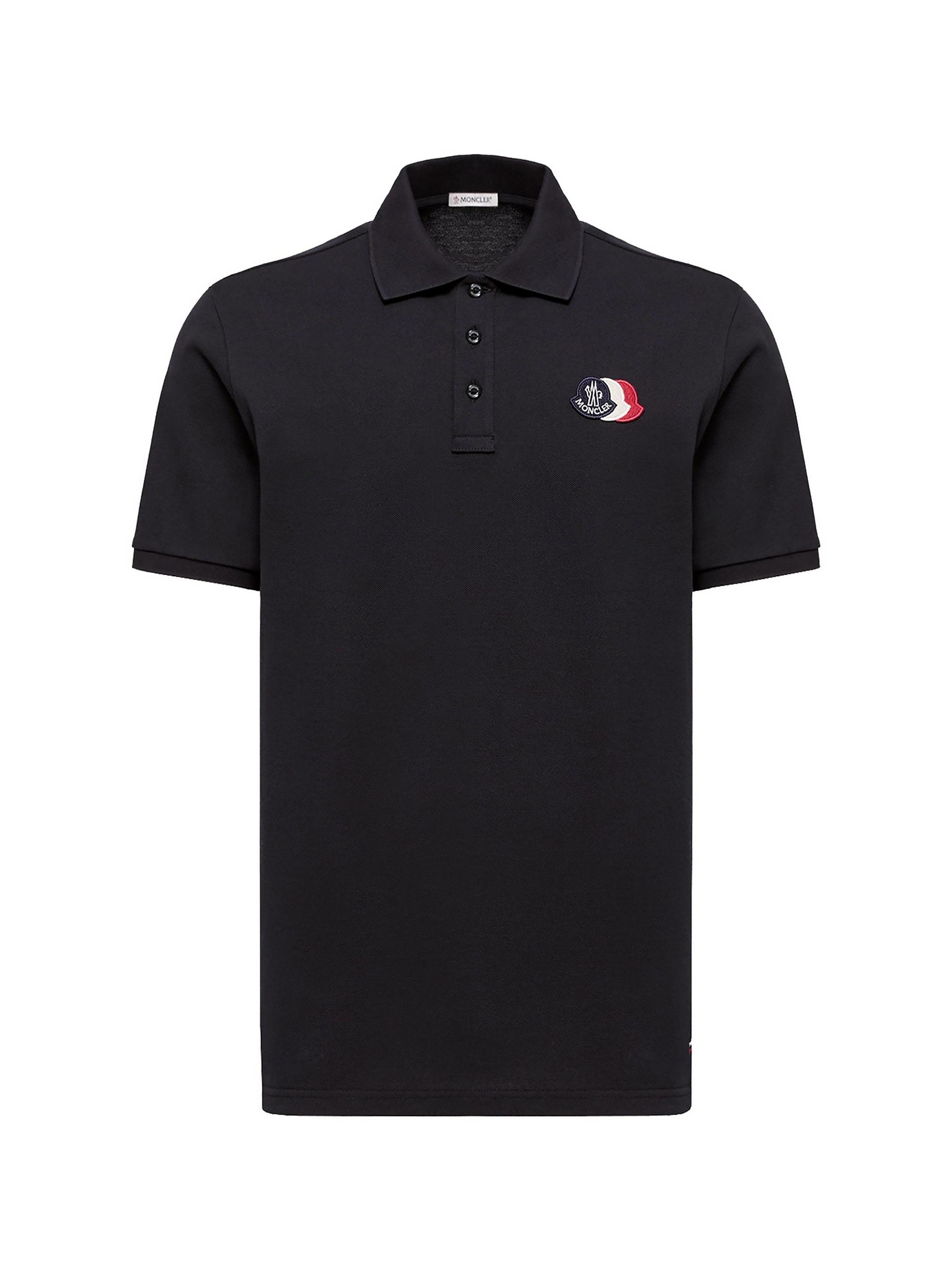 Moncler Men's Polo Shirt in Cotton Piquet - Dark Blue