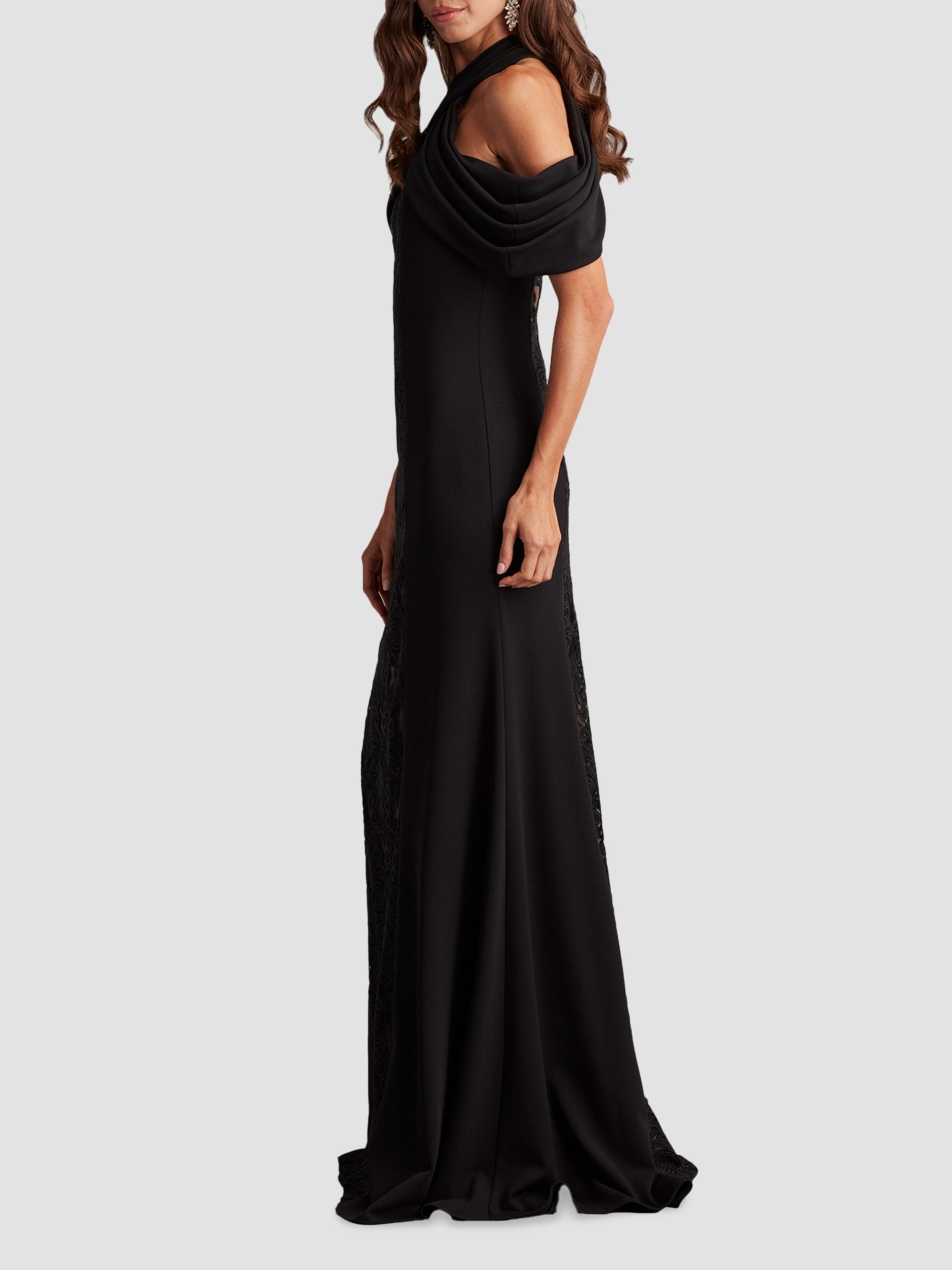 Tadashi Shoji Cold-Shoulder Corded Lace Gown | Saks Fifth Avenue