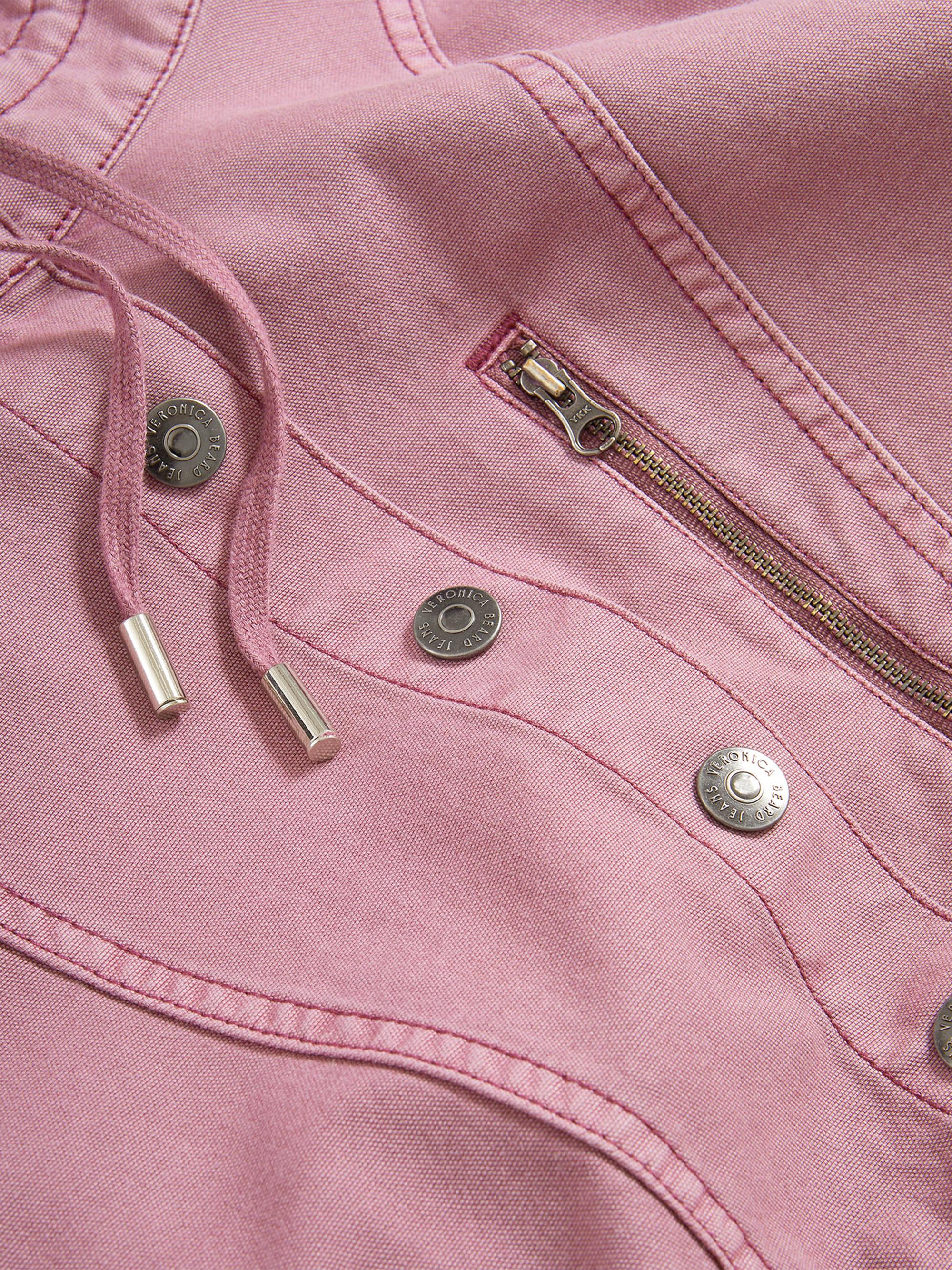 Veronica Beard Women's Cunningham Button-Front Cotton Pullover Jacket - Orchid Haze | Thumbnail 6