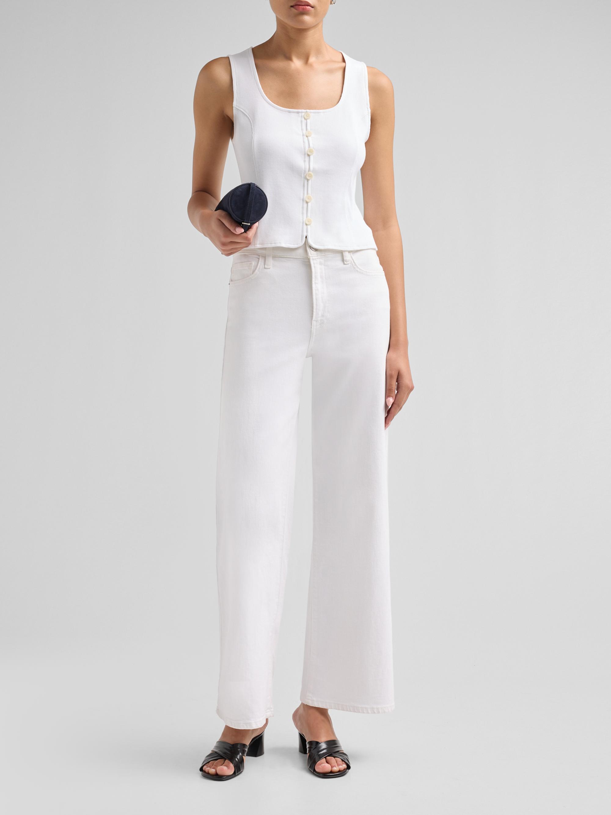 Veronica Beard Quenby Stretch-Cotton Sleeveless Top | Saks Fifth