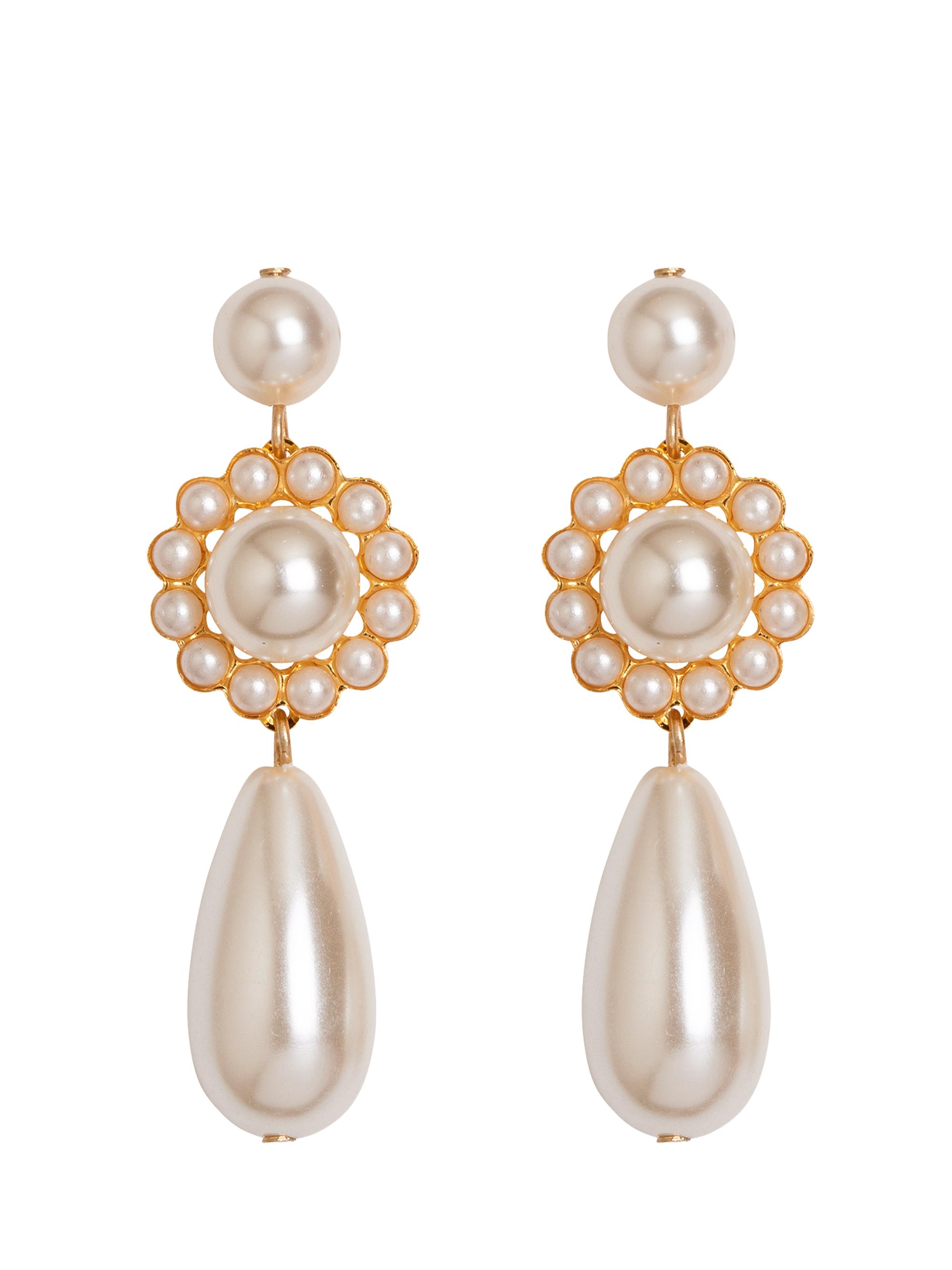 Jennifer Behr Women's Caretta 18K-Gold-Plated & Imitation Pearl Drop Earrings - White