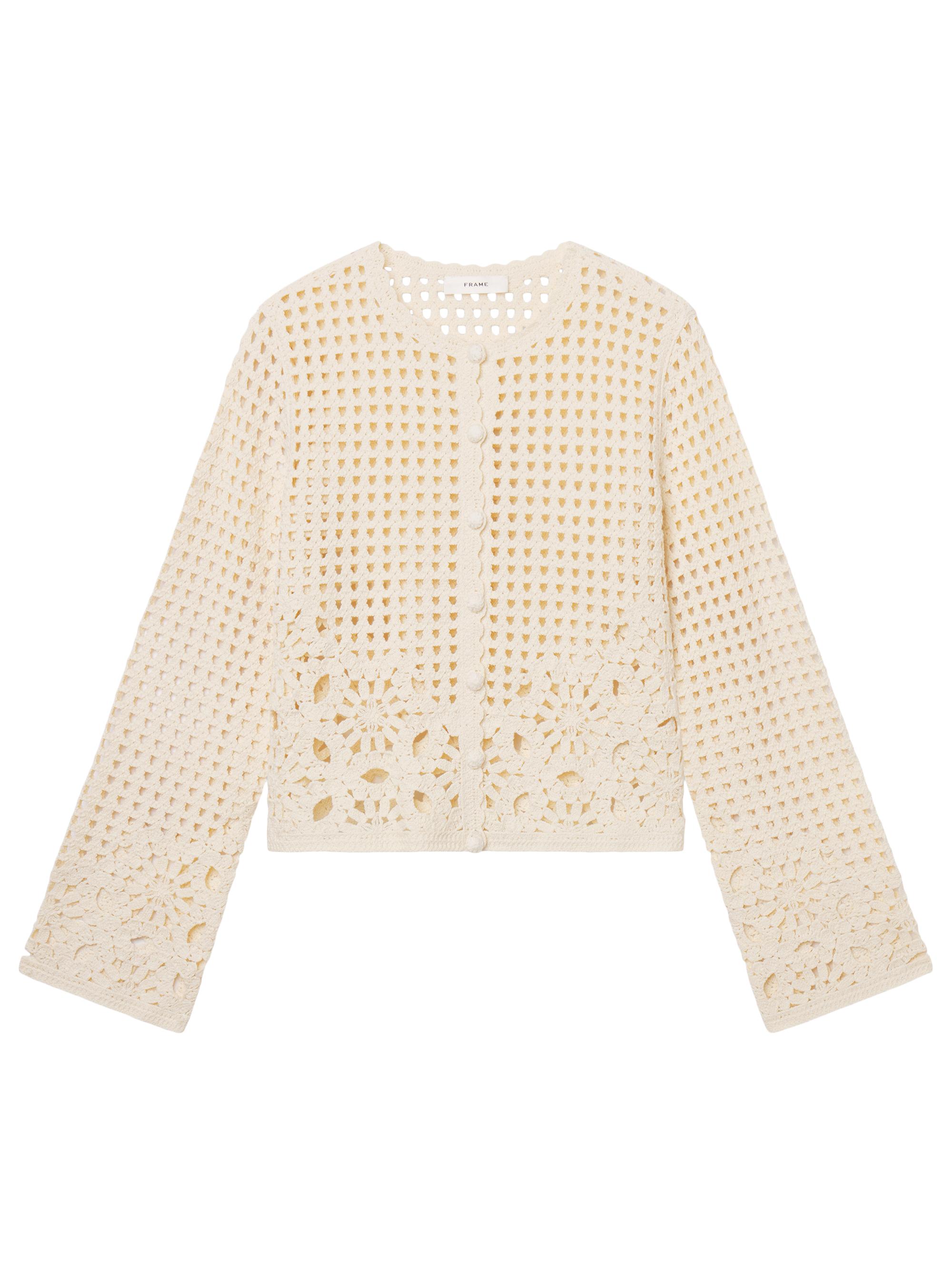 FRAME Women's The Postcard Cardigan - Cream