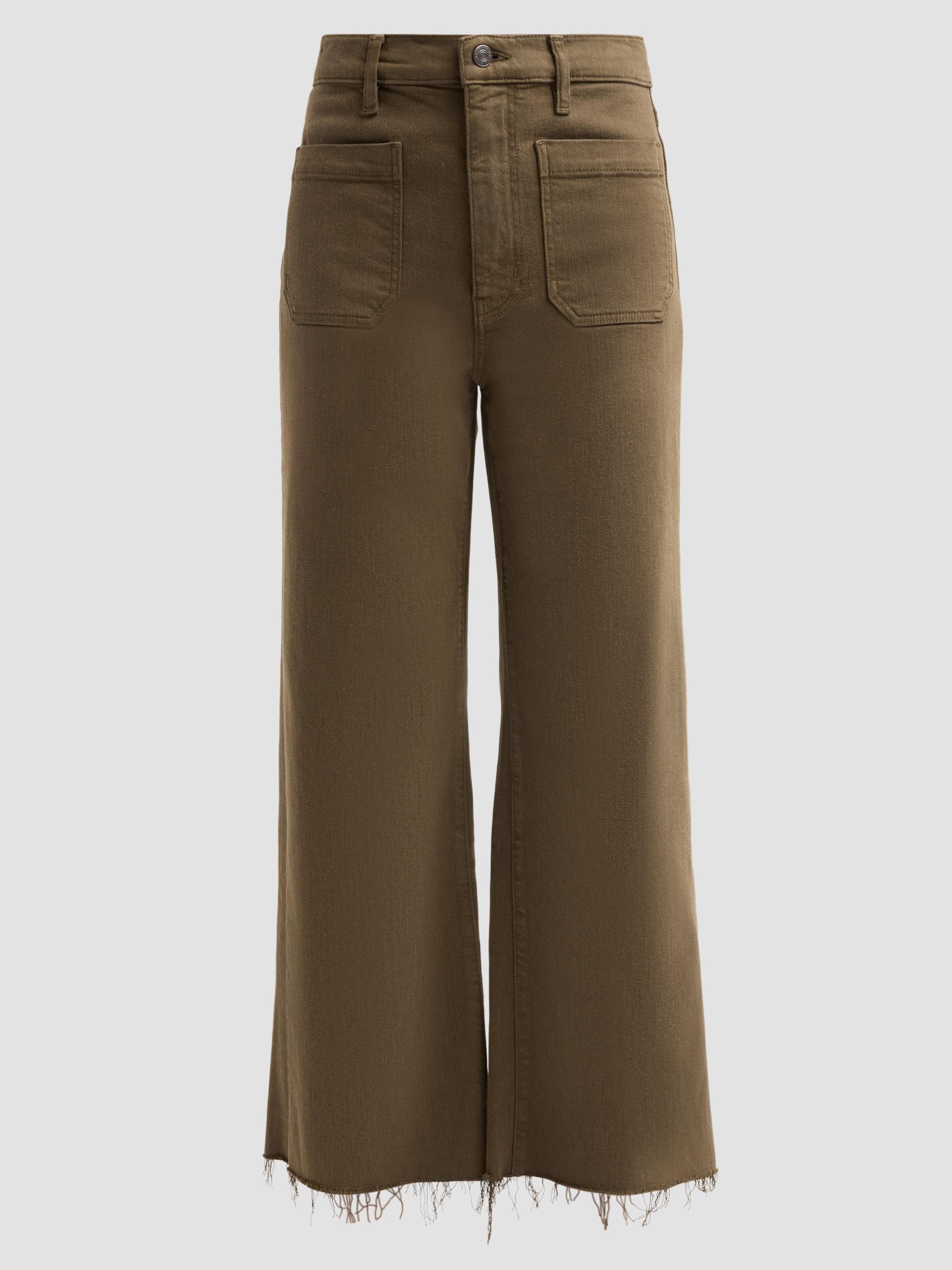 FRAME Women's The Anchor Crop Patch Pocket Jeans - Sagebrush