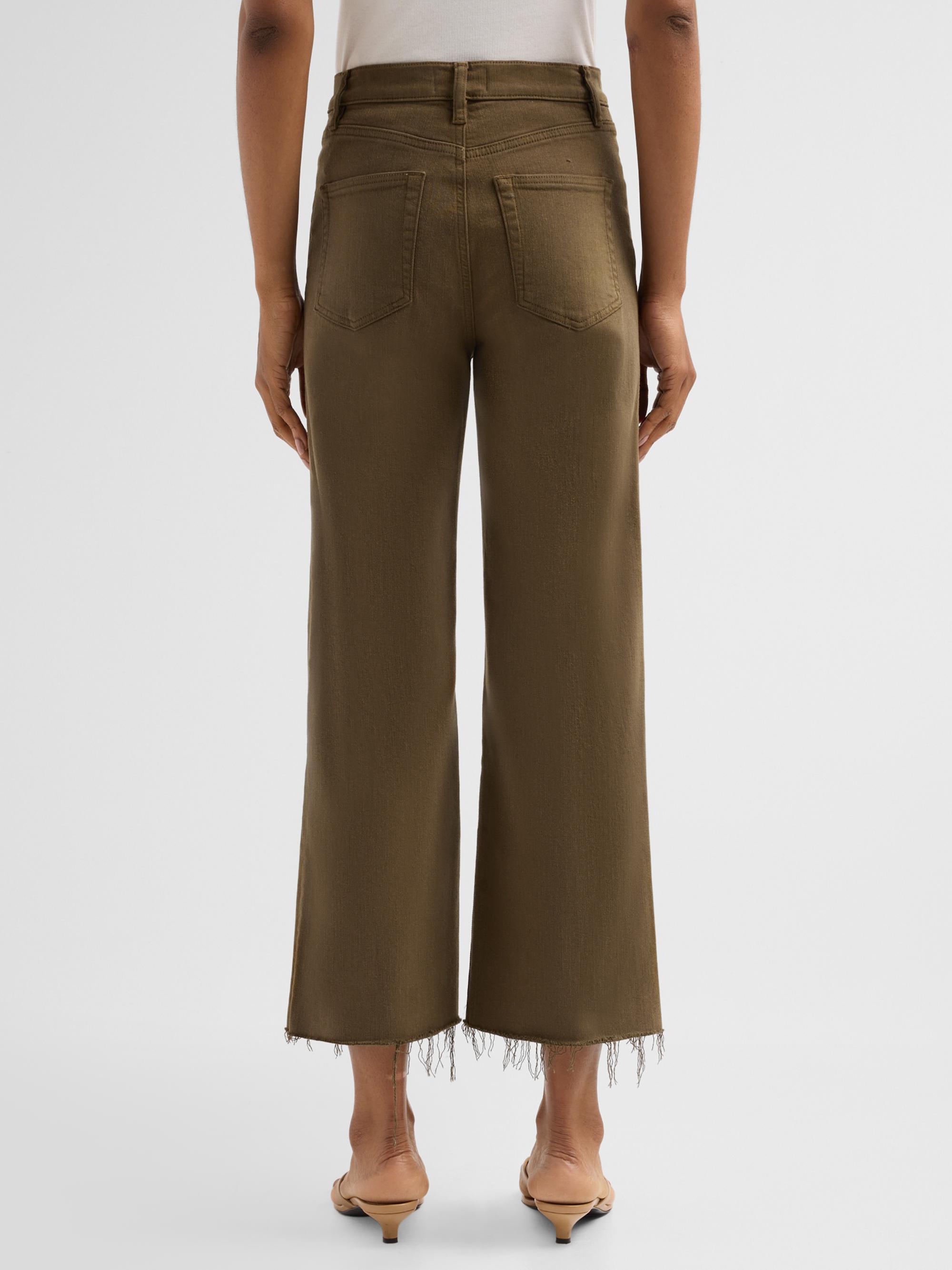 FRAME Women's The Anchor Crop Patch Pocket Jeans - Sagebrush | Thumbnail 3
