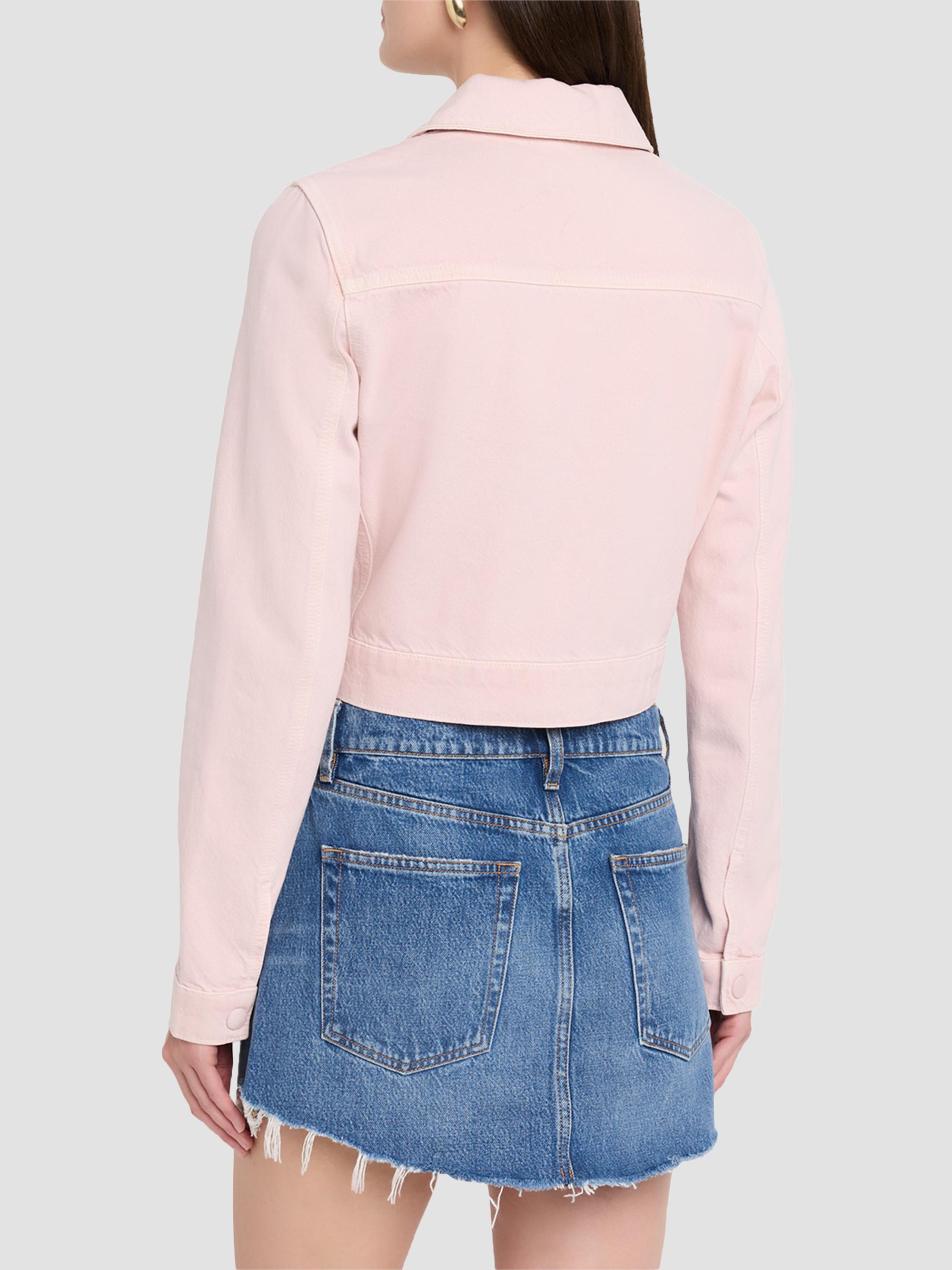 FRAME Women's The Small Denim Jacket - Taffy | Thumbnail 3