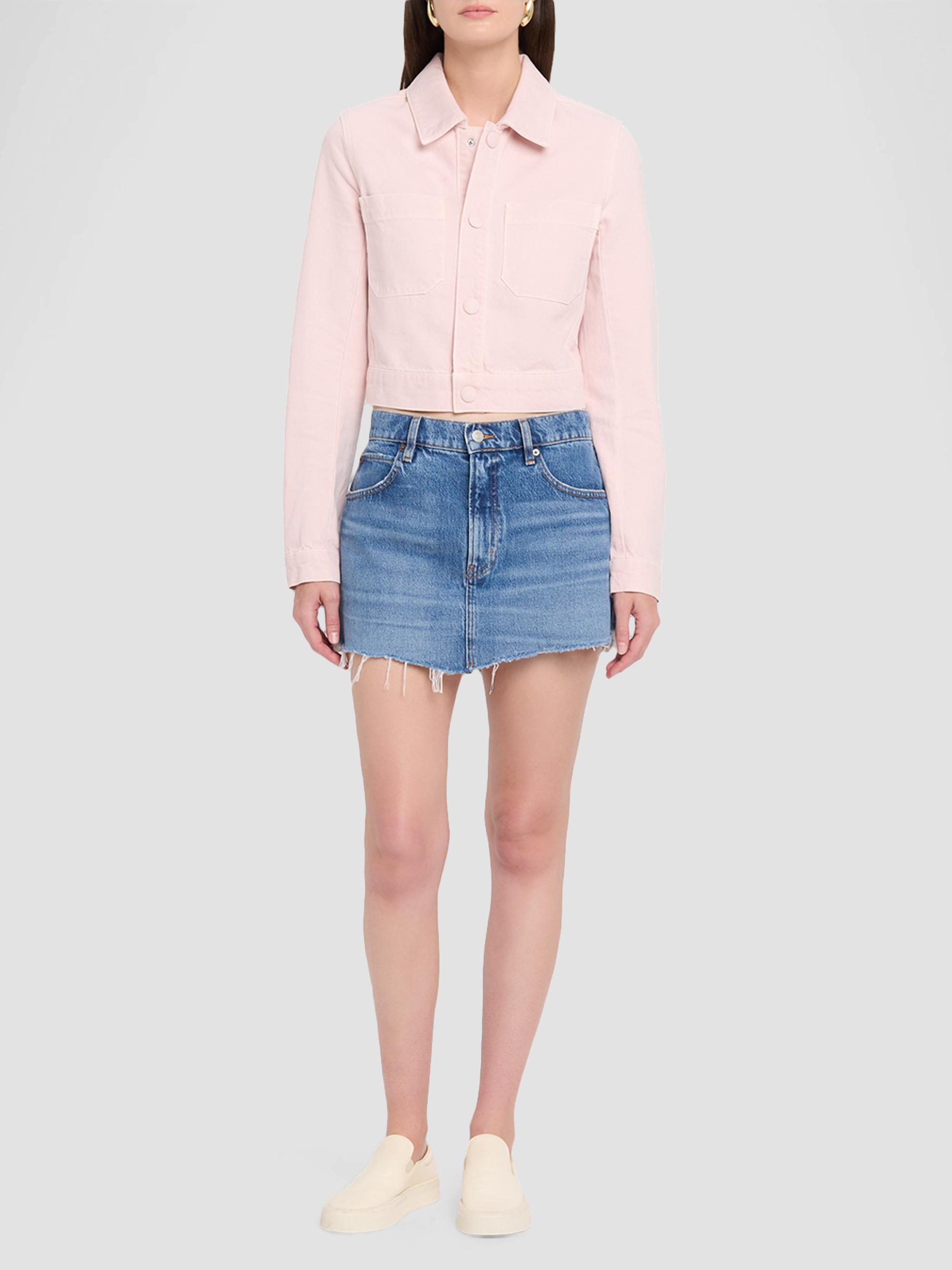 FRAME Women's The Small Denim Jacket - Taffy | Thumbnail 2