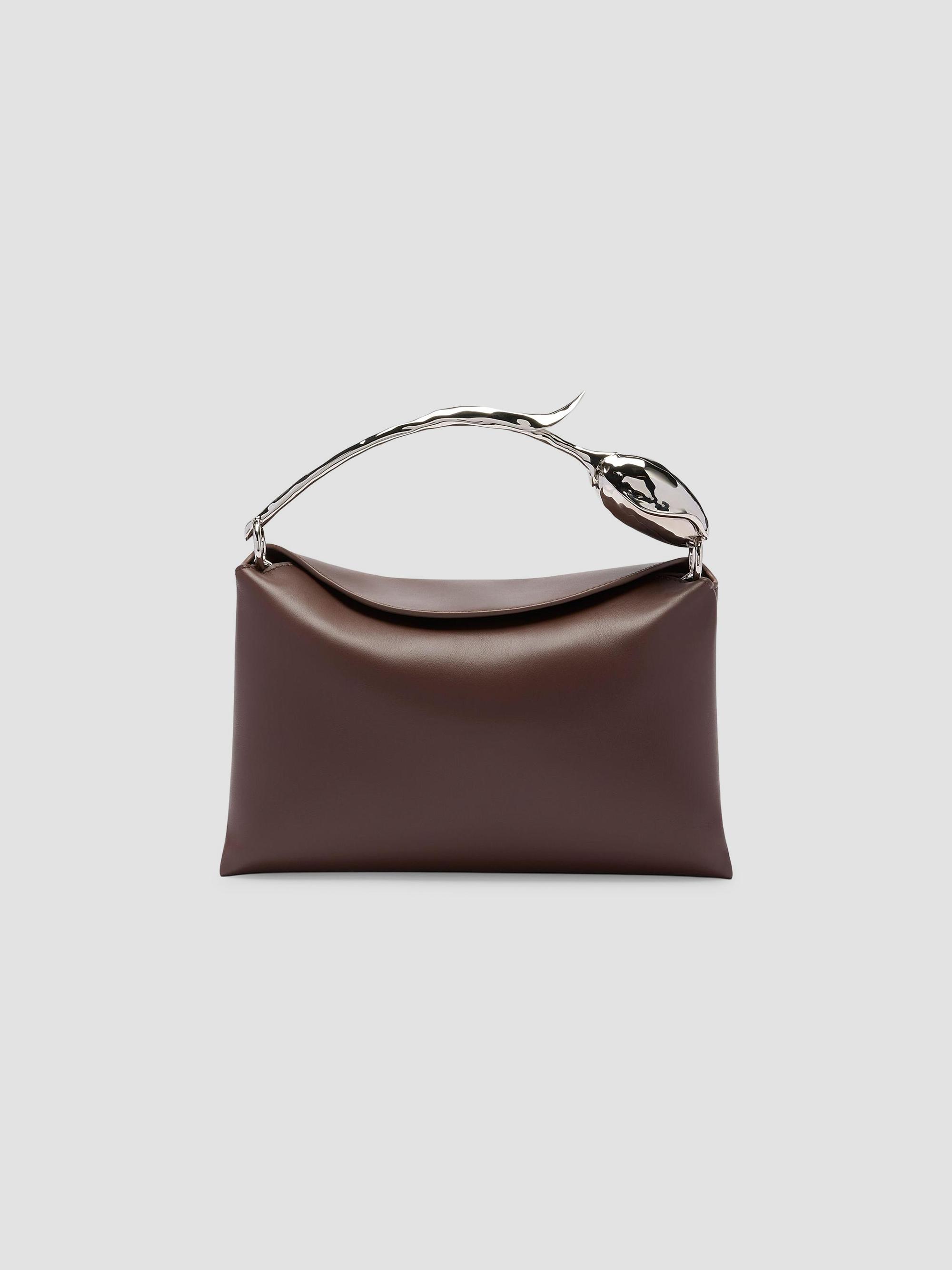 Erdem Women's Bloom  Leather Top Handle Bag - Chestnut | Thumbnail 2