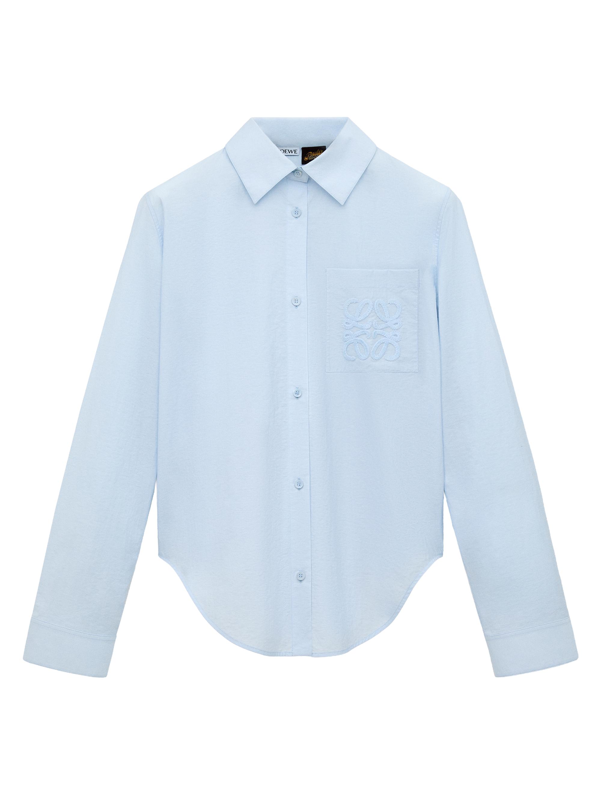 LOEWE Women's  x Paula's Ibiza Cotton-Blend Shirt - Light Blue - Women's Clothing