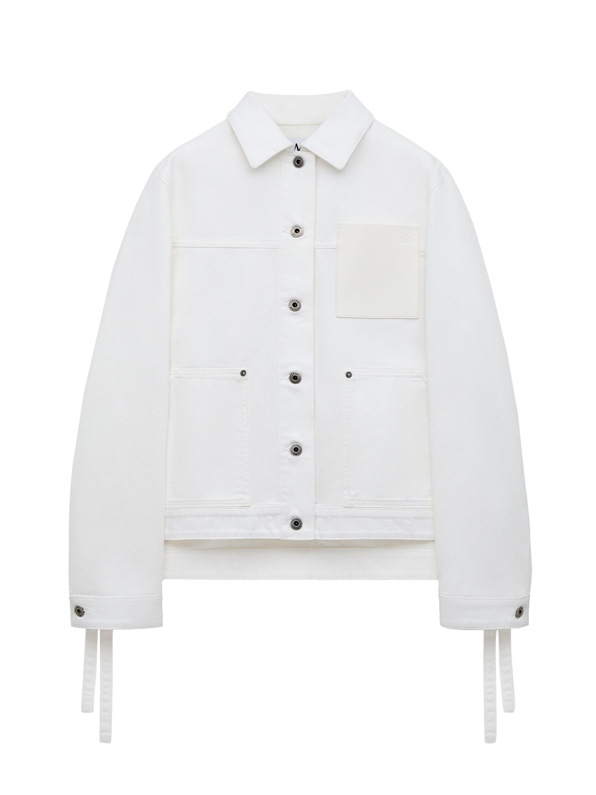 LOEWE Women's  x Paula's Ibiza Workwear Cotton Jacket - White - Women's Clothing