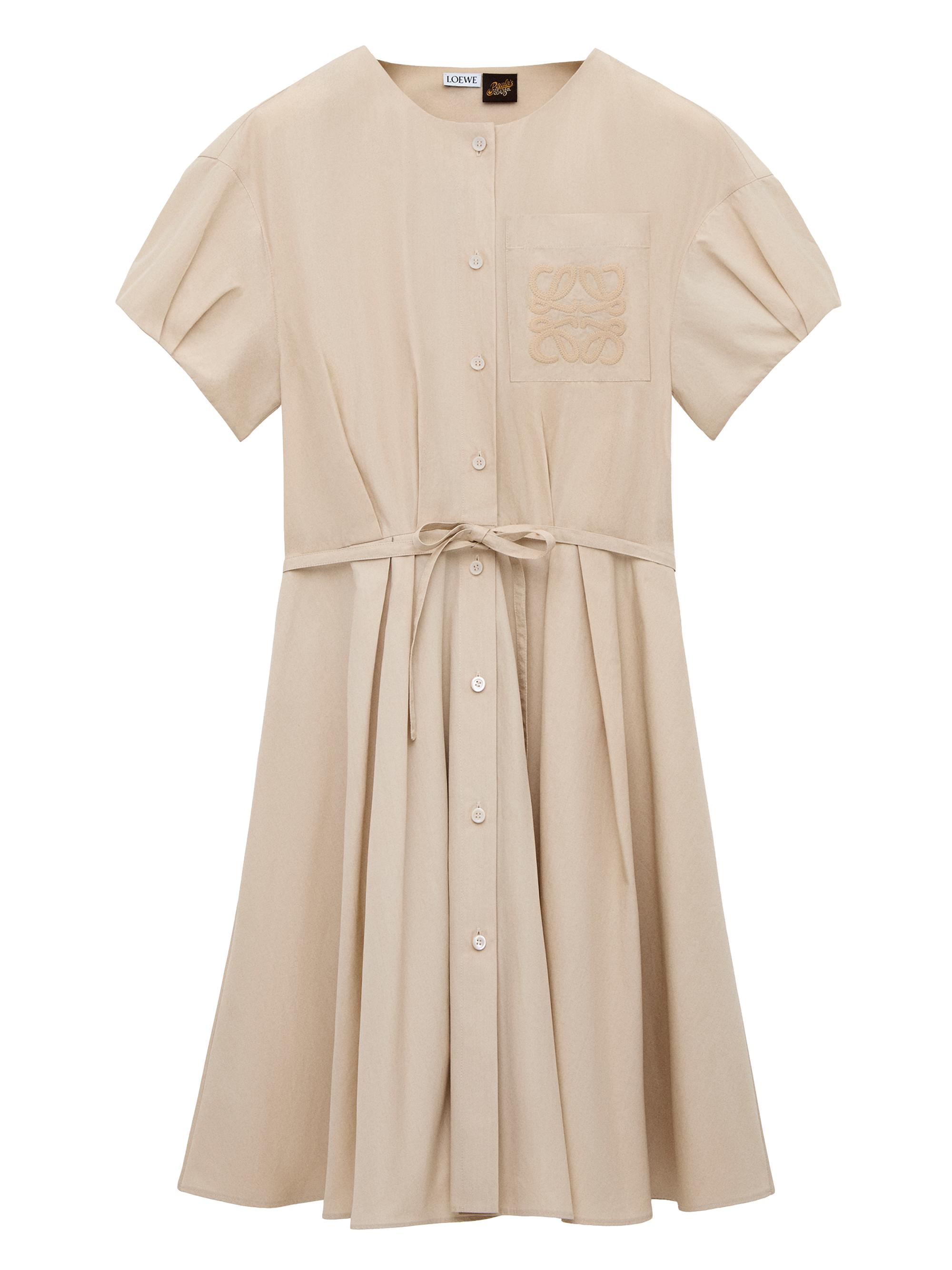 LOEWE Women's  x Paula's Ibiza Cotton Shirtdress - Light Beige - Women's Clothing