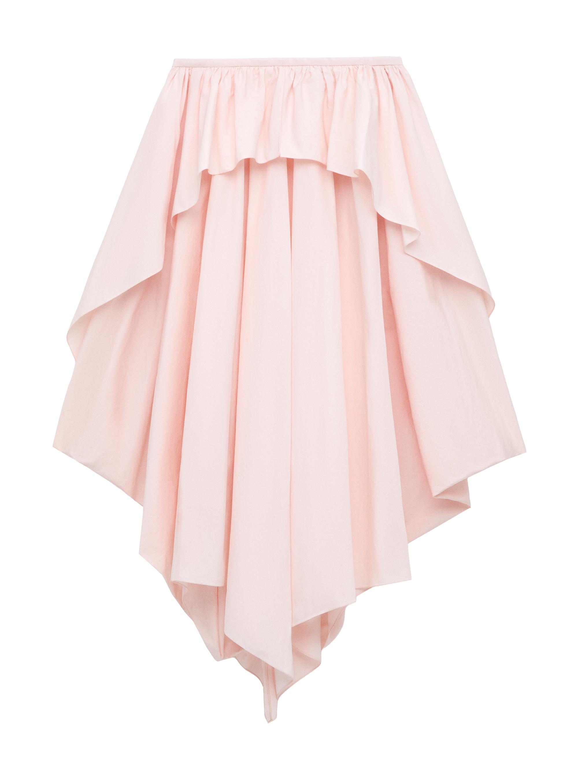 LOEWE Women's  x Paula's Ibiza Handkerchief Cotton Skirt - Light Pink - Women's Clothing