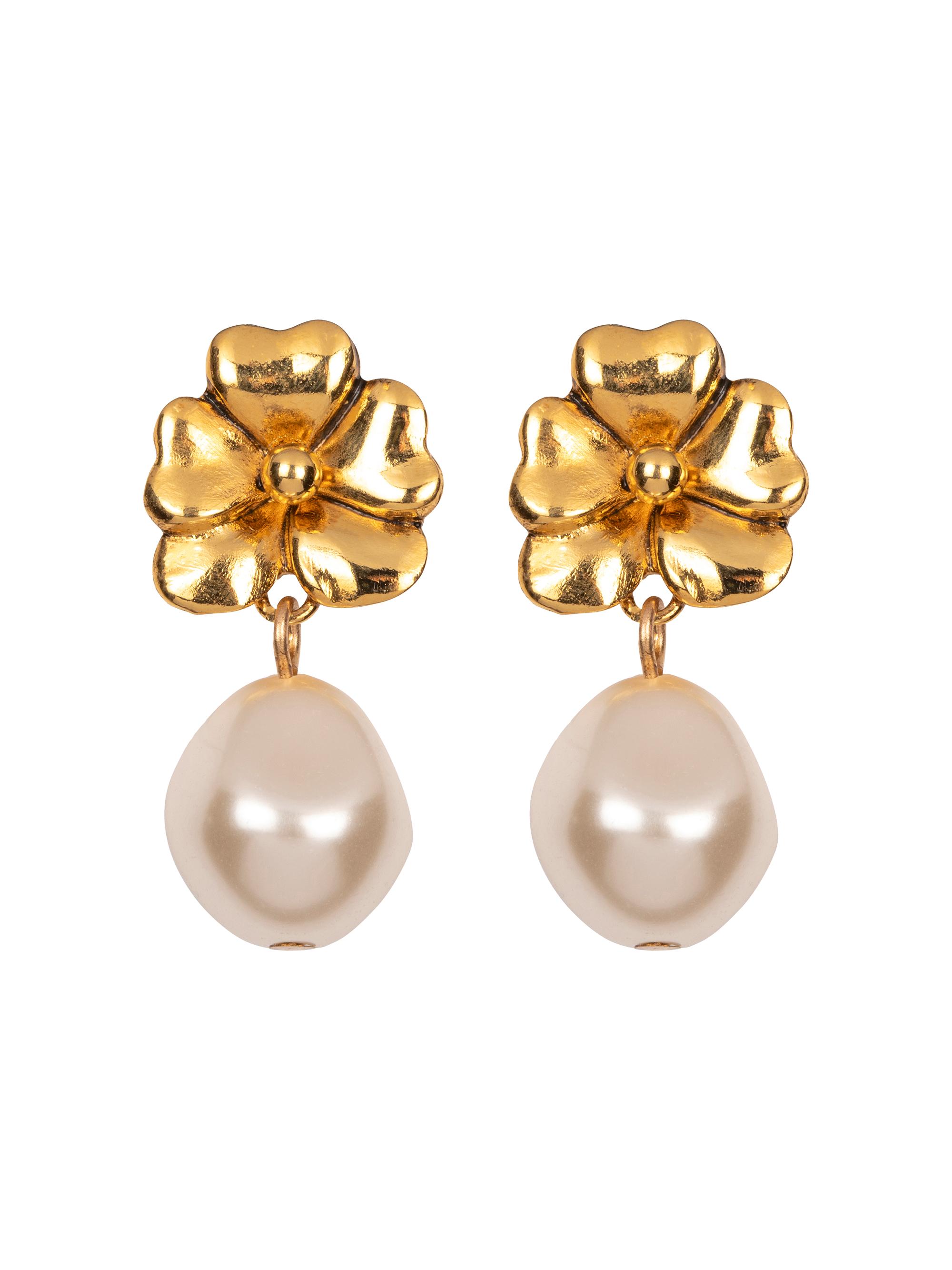 Jennifer Behr Women's Luiza 18K-Gold-Plated & Imitation Pearl Drop Earrings - Gold