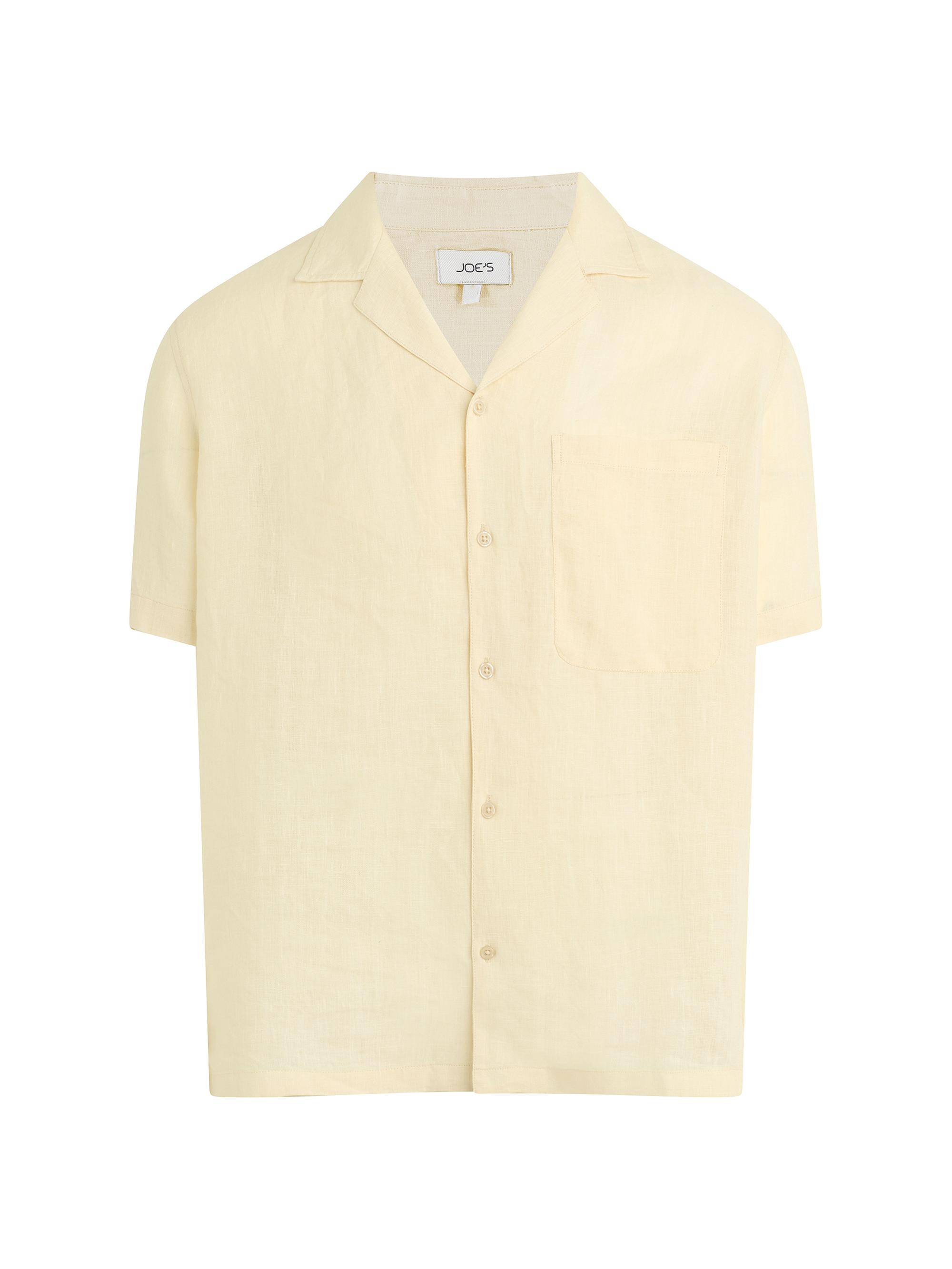 Joe's Jeans Men's Camp Collar Linen Shirt - Summer Sand